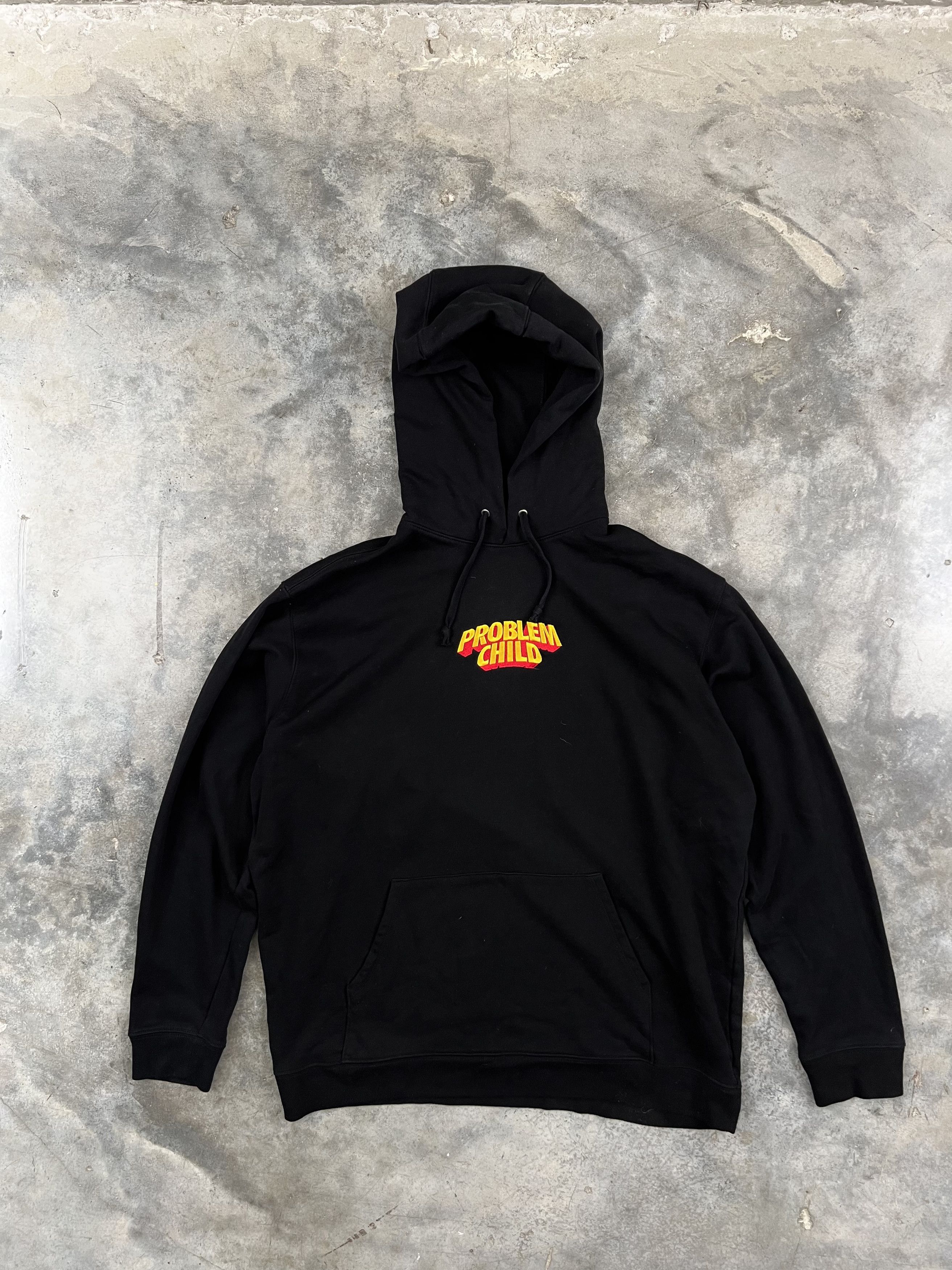 Image of Golf Wang Problem Child Embroidered Hoodie Black XL Tyler, Men's