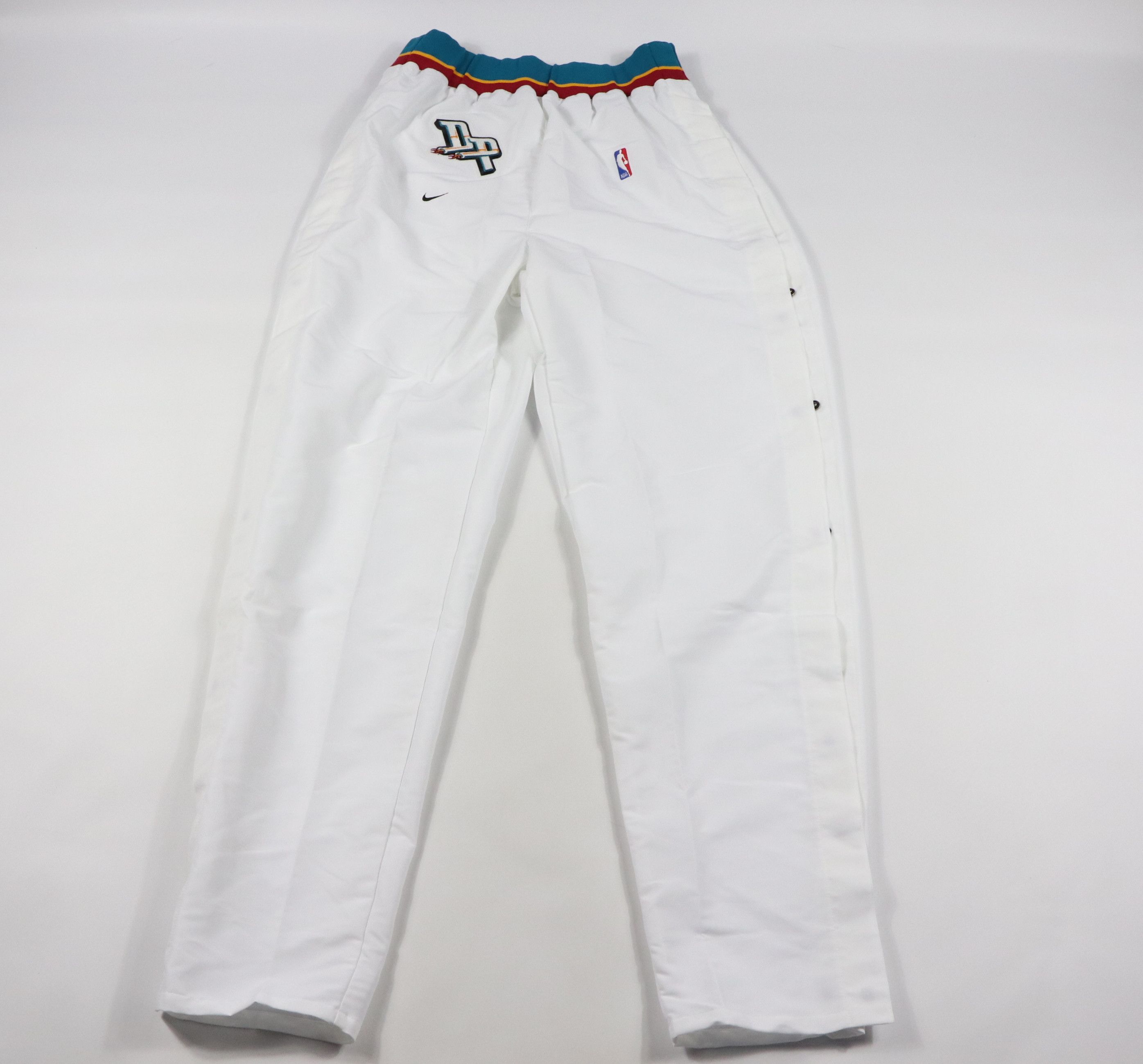 Nike Vintage 90s Nike Detroit Pistons Tearaway Pants White Size US 36 / EU 52 - 1 Thumbnail