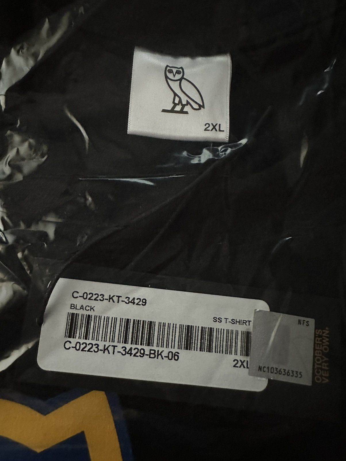 NBA × October's Very Own OVO x NBA Golden State Warriors OG Owl T-Shirt new with tags Size US XXL / EU 58 / 5 - 5 Thumbnail