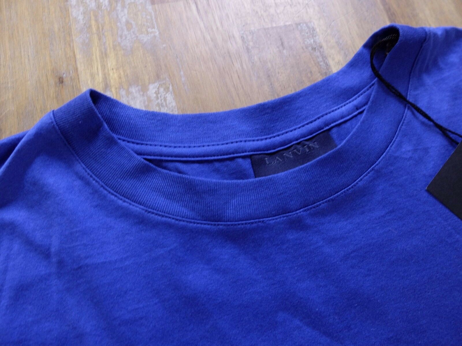 Lanvin LANVIN Paris blue logo t-shirt authentic Size Medium - NWT Size US M / EU 48-50 / 2 - 2 Thumbnail