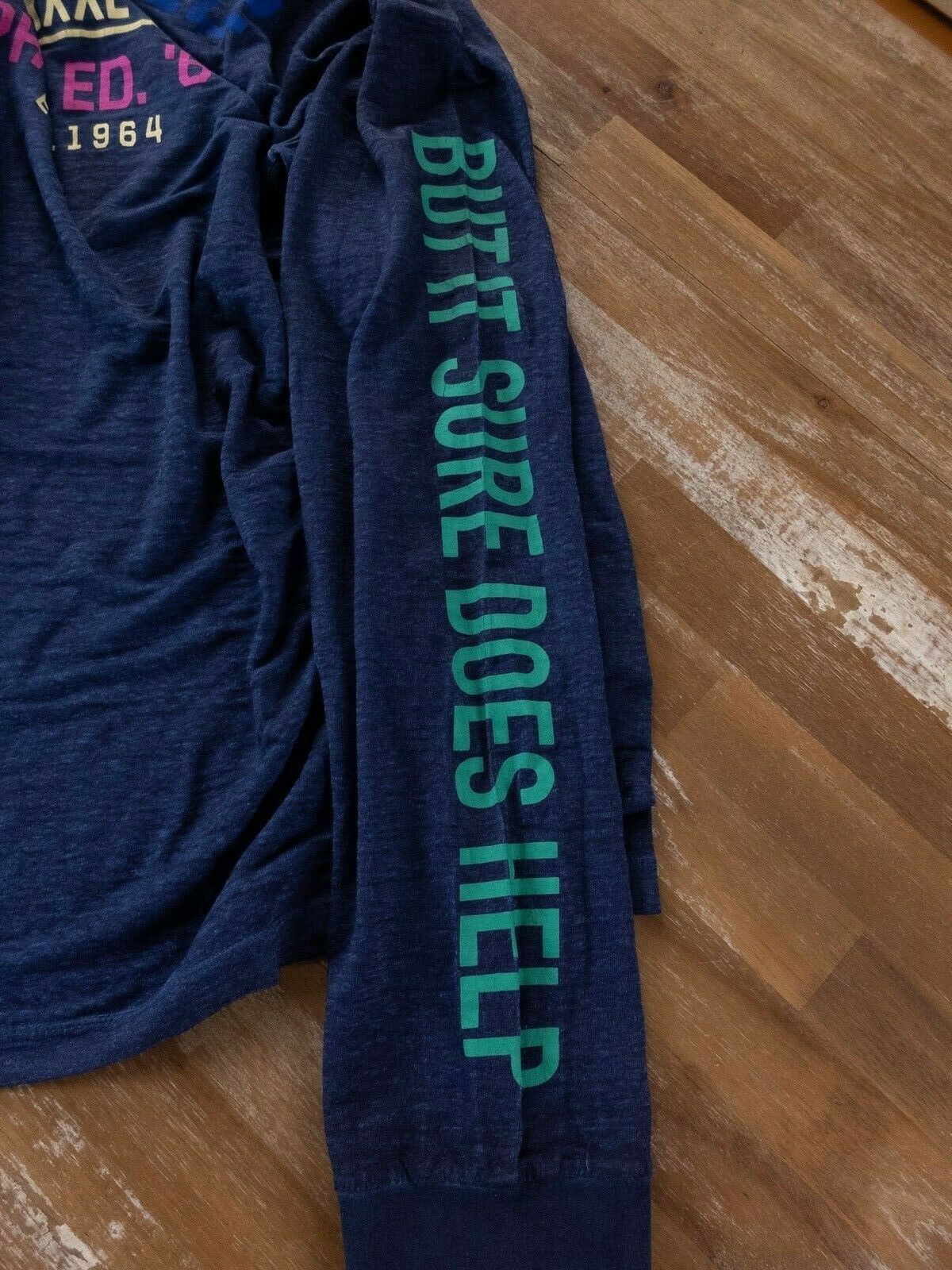 Dsquared2 DSQUARED2 long-sleeve navy blue linen t-shirt authentic XL Size US XL / EU 56 / 4 - 8 Thumbnail