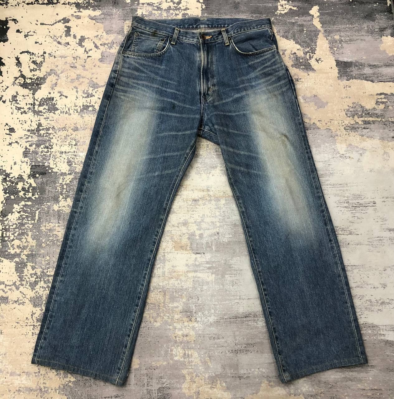 Edwin P177 VTG EDWIN SELVEDGE DISTRESSED DENIM Size US 35 - 1 Thumbnail