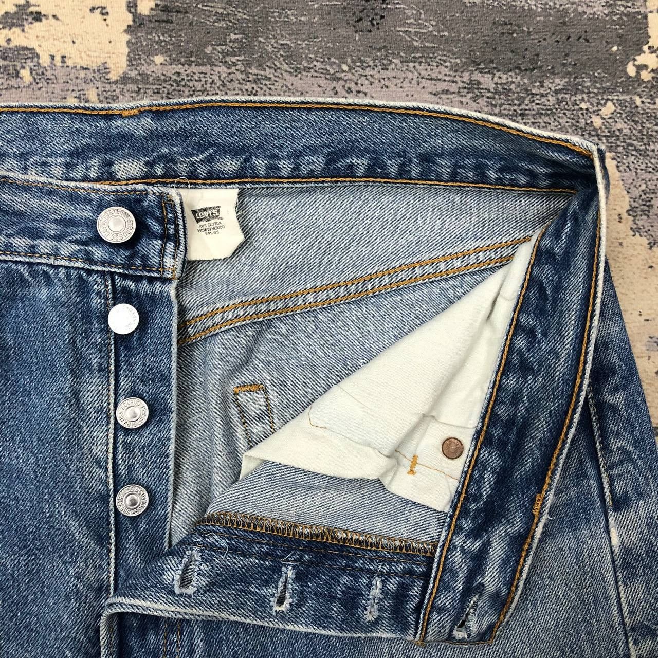 Levi's P171 VTG 501 LEVI'S DISTRESSED JEANS GRUNGE Size US 32 / EU 48 - 7 Thumbnail