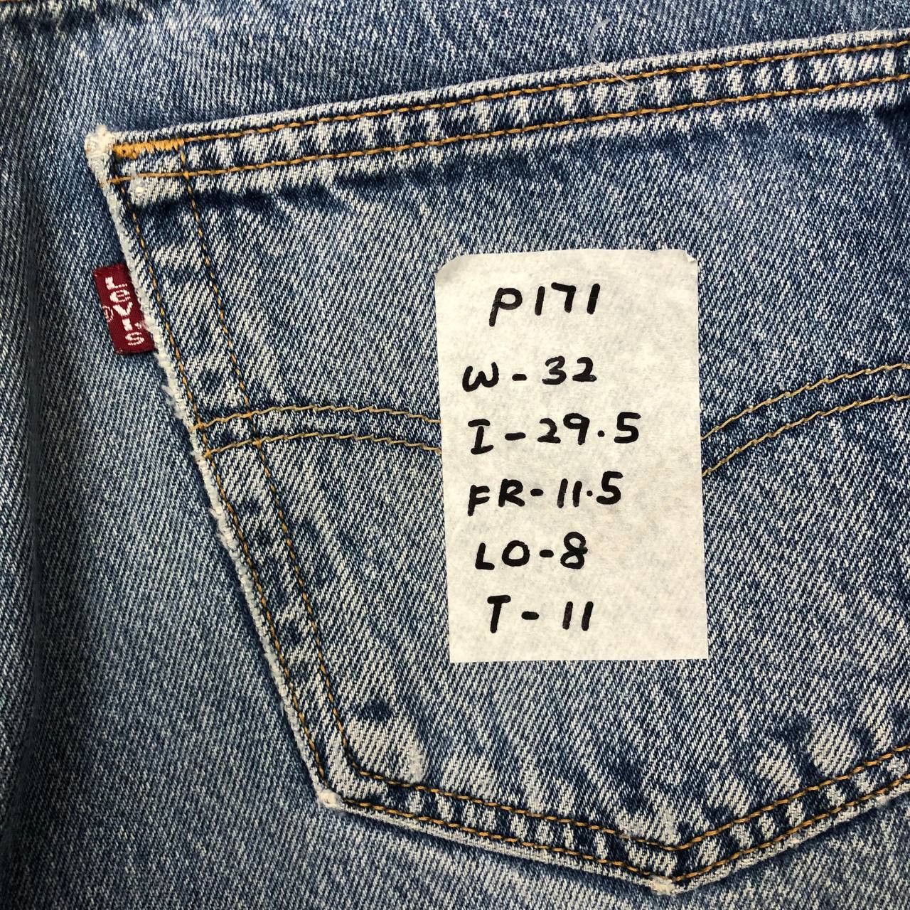 Levi's P171 VTG 501 LEVI'S DISTRESSED JEANS GRUNGE Size US 32 / EU 48 - 12 Thumbnail