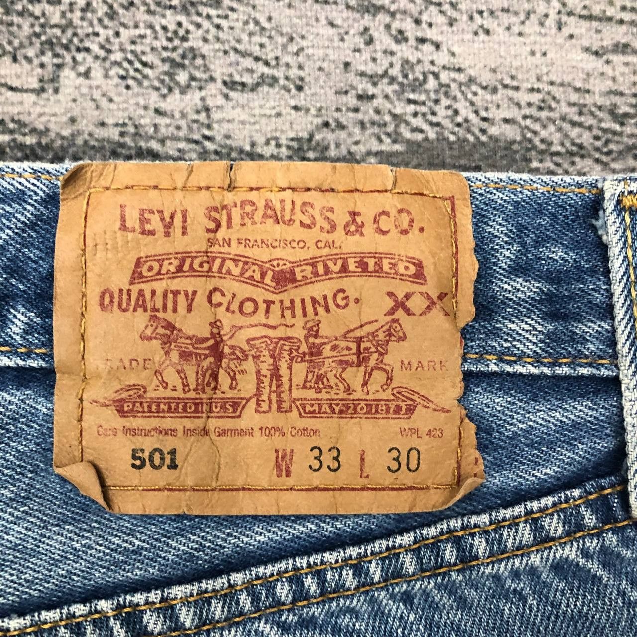 Levi's P171 VTG 501 LEVI'S DISTRESSED JEANS GRUNGE Size US 32 / EU 48 - 6 Thumbnail