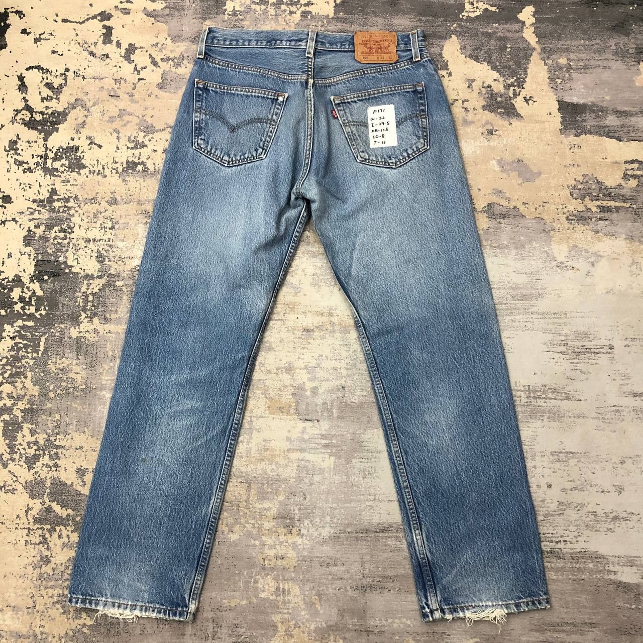 Levi's P171 VTG 501 LEVI'S DISTRESSED JEANS GRUNGE Size US 32 / EU 48 - 2 Thumbnail
