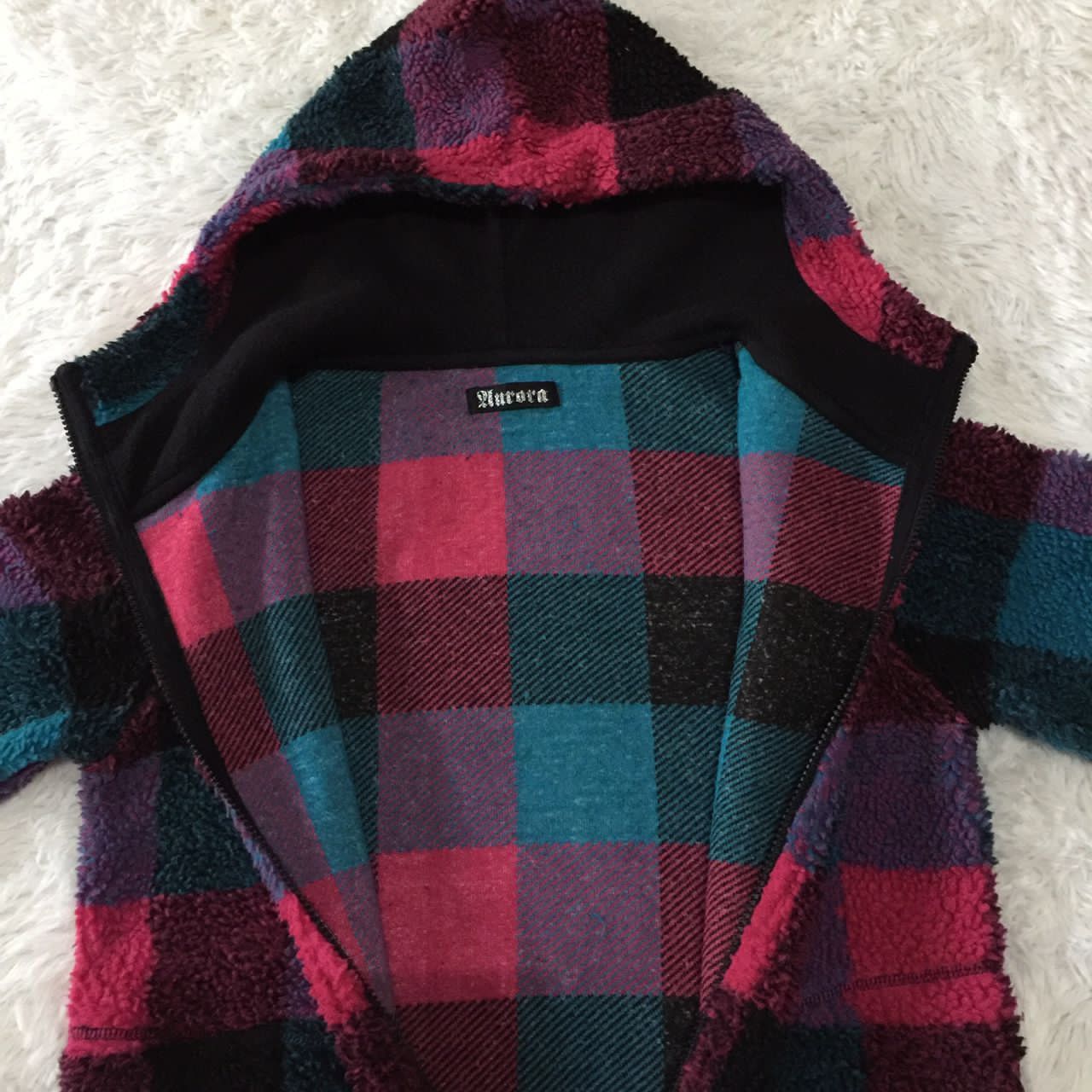 Comfort Colors Nice Squared Colourfull Native Pile Fleece Jacket Hooded Size US L / EU 52-54 / 3 - 4 Thumbnail
