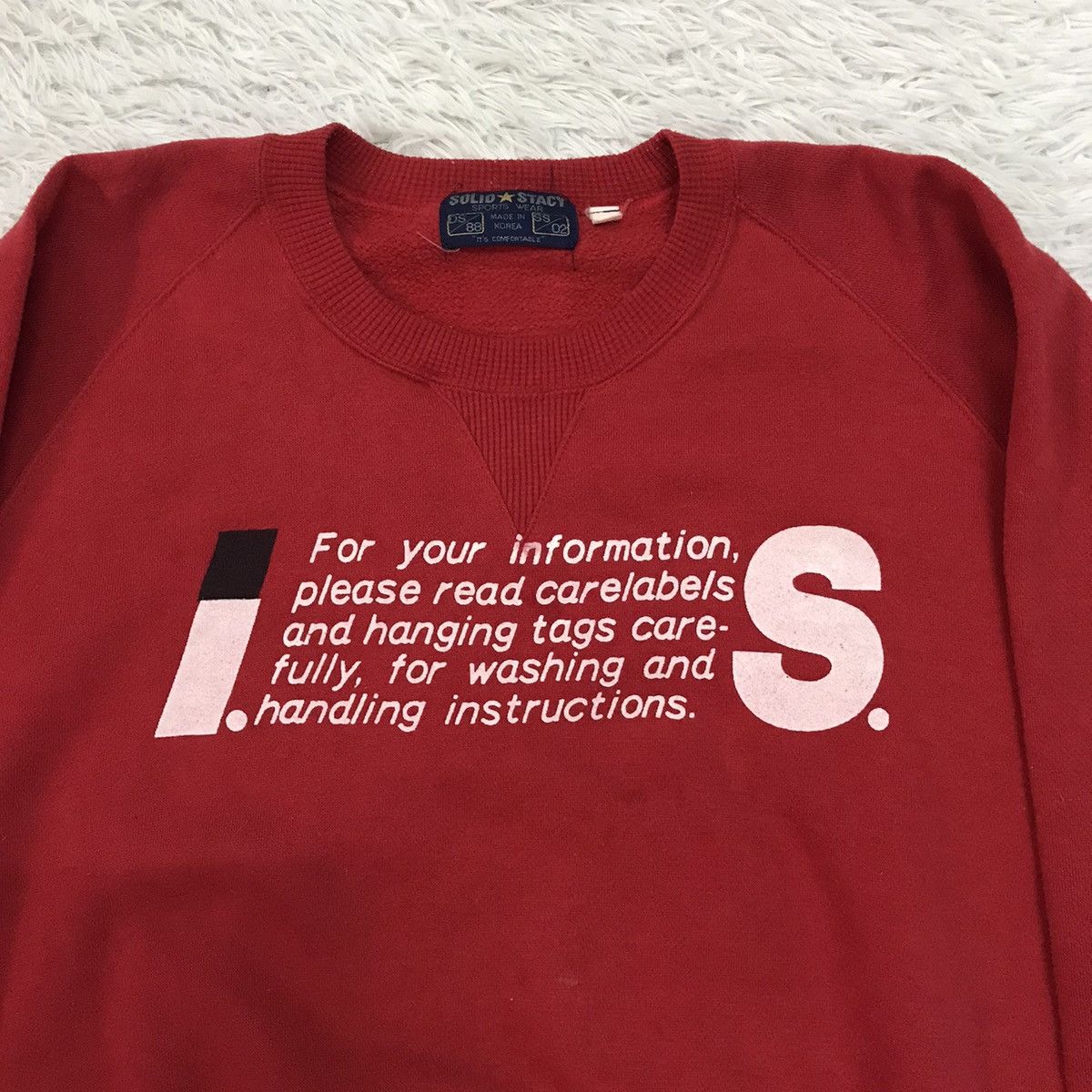 Other Solid Stacy Sportswear IS Carelabel Printed Sweatshirt Size US M / EU 48-50 / 2 - 7 Thumbnail