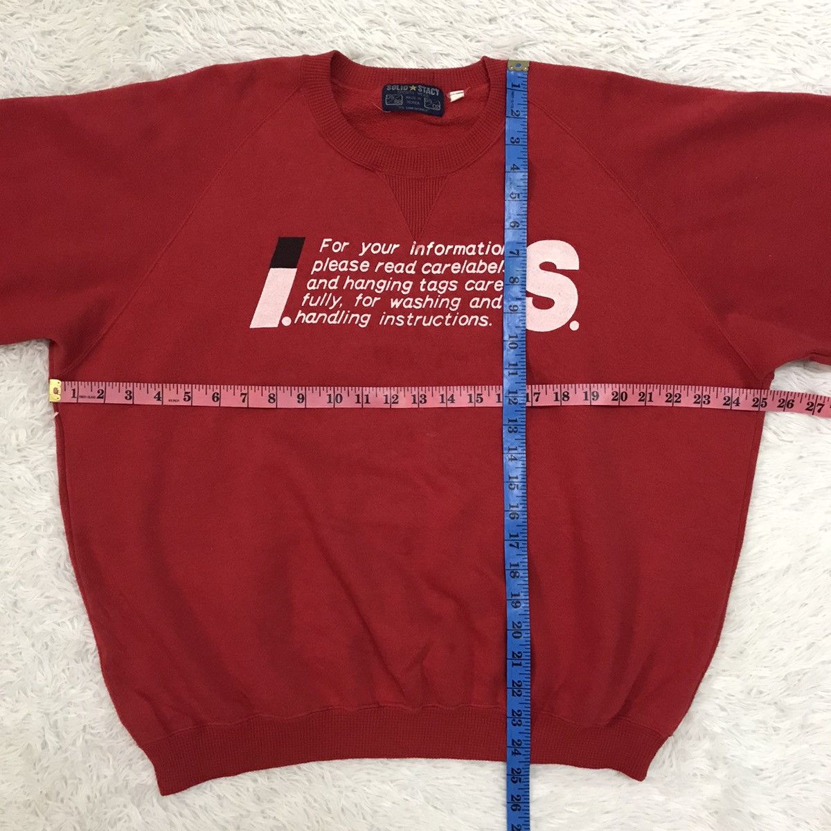 Other Solid Stacy Sportswear IS Carelabel Printed Sweatshirt Size US M / EU 48-50 / 2 - 15 Thumbnail