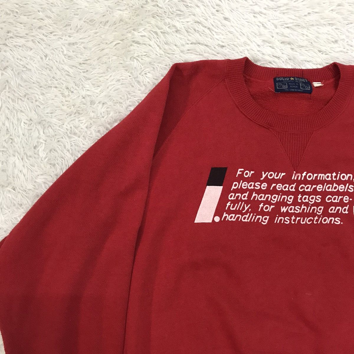 Other Solid Stacy Sportswear IS Carelabel Printed Sweatshirt Size US M / EU 48-50 / 2 - 6 Thumbnail