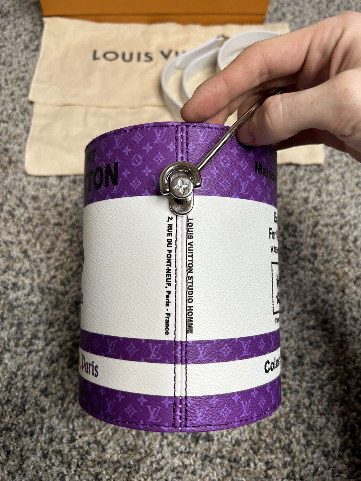 Louis Vuitton LV GRAIL ULTRAVIOLET PAINT CAN BAG Size ONE SIZE - 3 Thumbnail