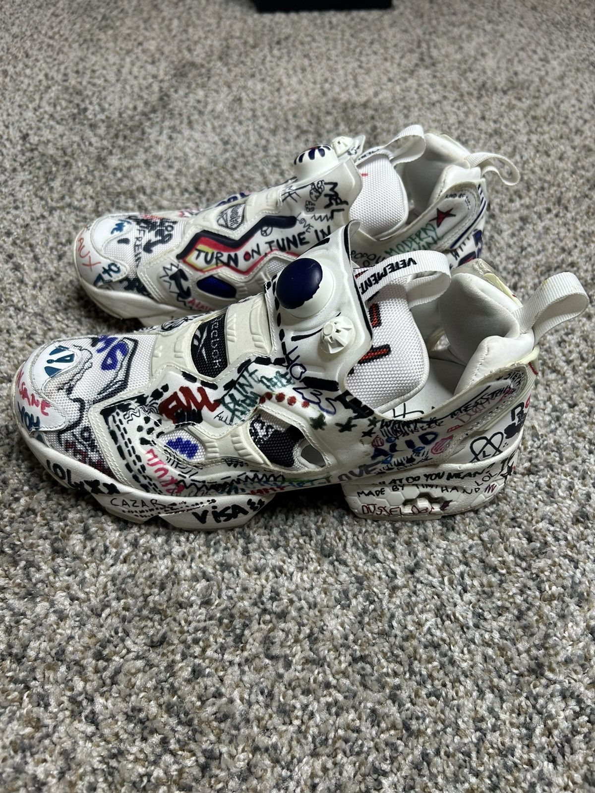 Reebok × Vetements Vetements graffiti instant pumps Size US 7 / EU 40 - 4 Thumbnail