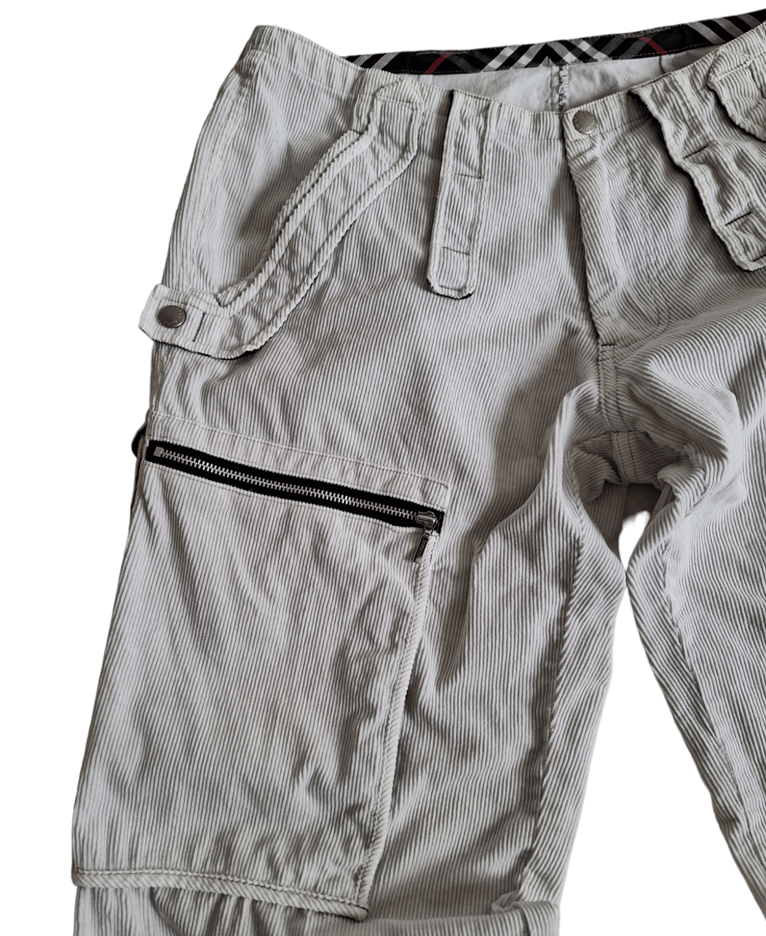 Burberry Burberry Black Label Corduroy Multipocket Zipper Cargo Pants Size US 31 - 7 Thumbnail
