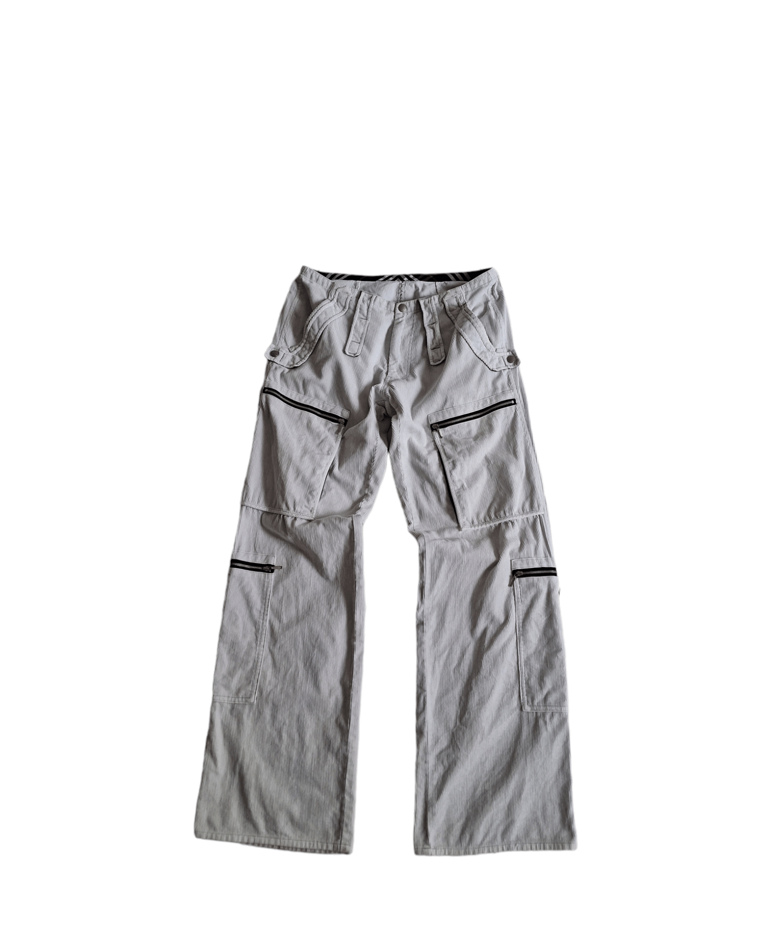 Burberry Burberry Black Label Corduroy Multipocket Zipper Cargo Pants Size US 31 - 1 Thumbnail