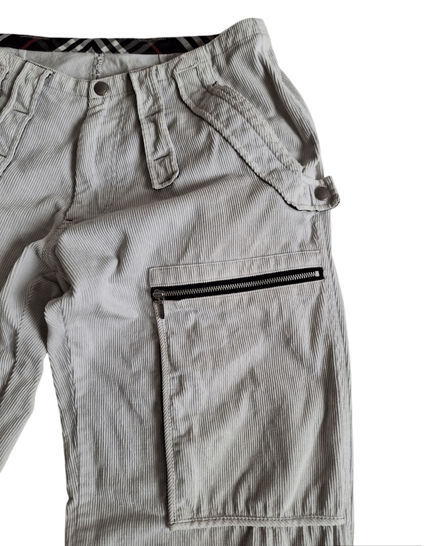 Burberry Burberry Black Label Corduroy Multipocket Zipper Cargo Pants Size US 31 - 4 Thumbnail