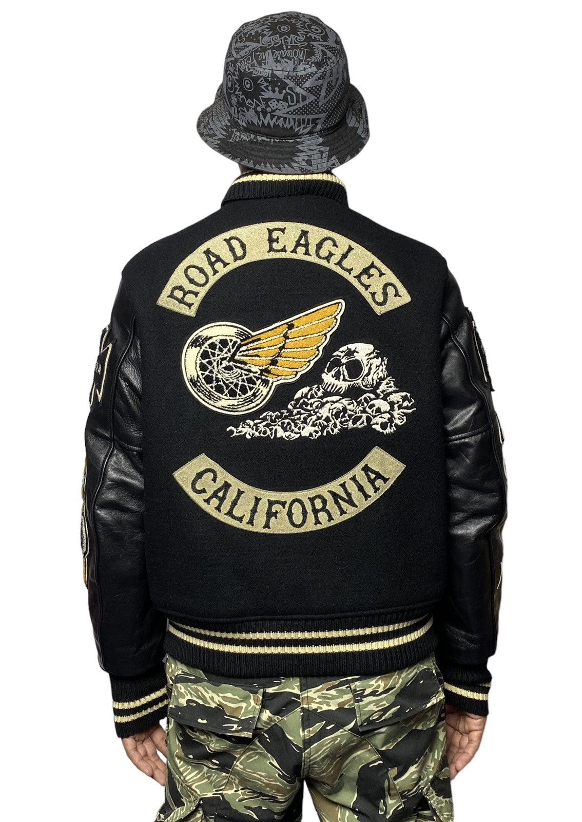 Toyo Enterprises whitesvilles Varsity Letterman Wool Jacket (Toyo Enterprise) Size US L / EU 52-54 / 3 - 3 Thumbnail