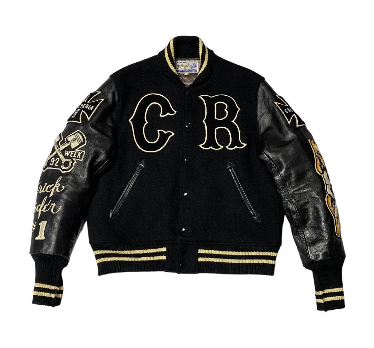Toyo Enterprises whitesvilles Varsity Letterman Wool Jacket (Toyo Enterprise) Size US L / EU 52-54 / 3 - 7 Thumbnail