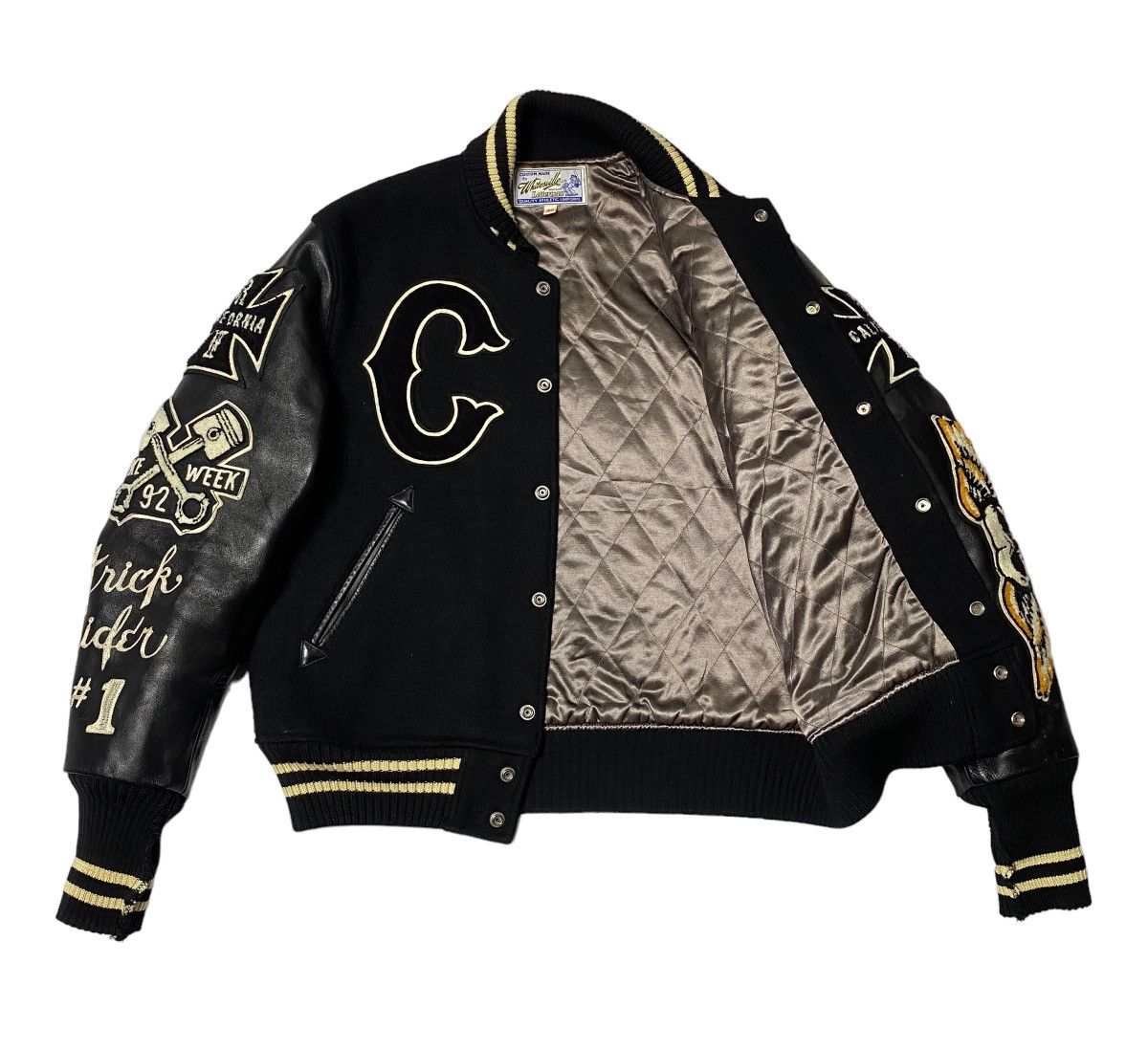 Toyo Enterprises whitesvilles Varsity Letterman Wool Jacket (Toyo Enterprise) Size US L / EU 52-54 / 3 - 24 Thumbnail