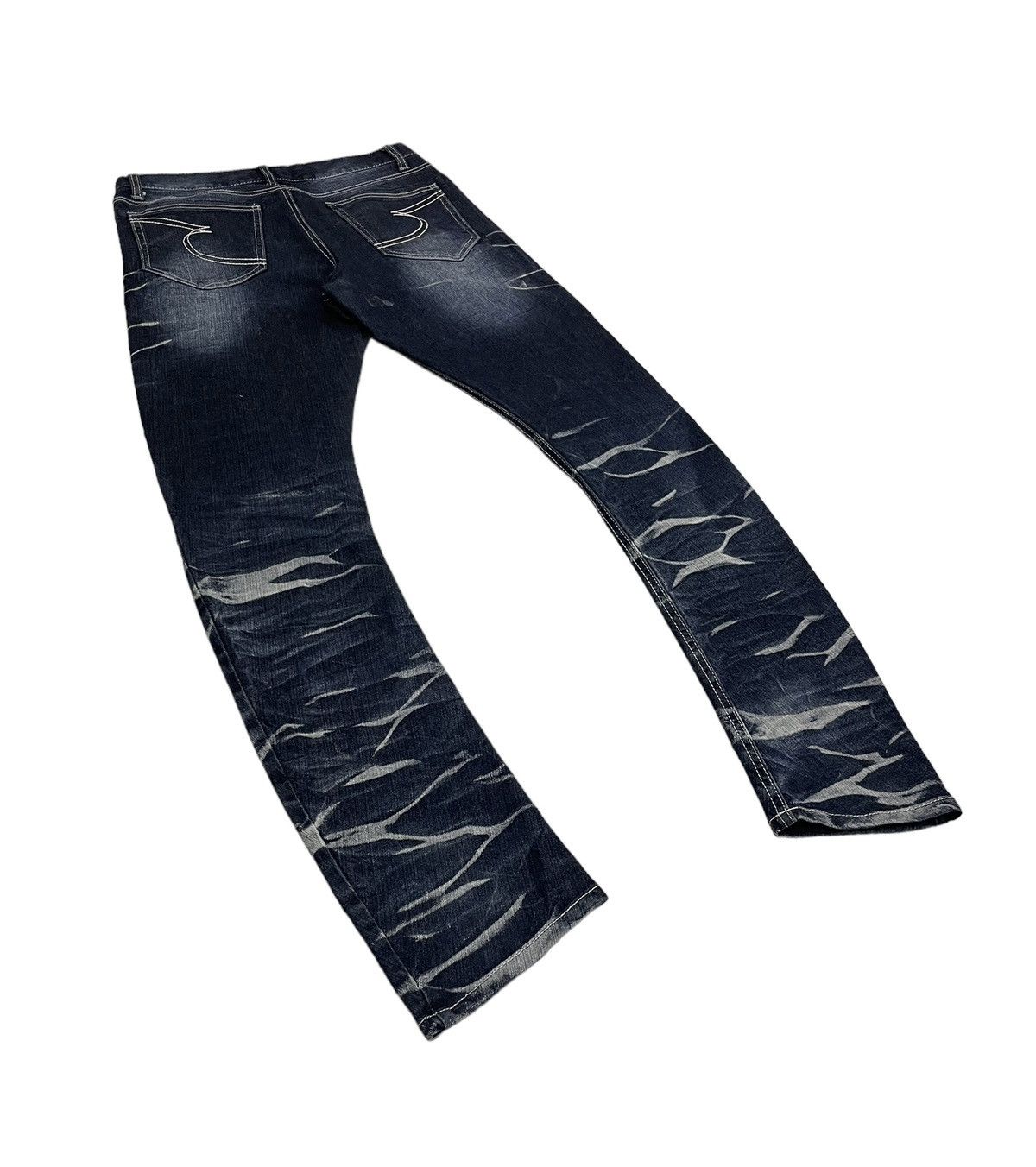 If Six Was Nine Semantic Design Japan Clawmarks Punk Curve Jeans Size US 31 - 6 Thumbnail