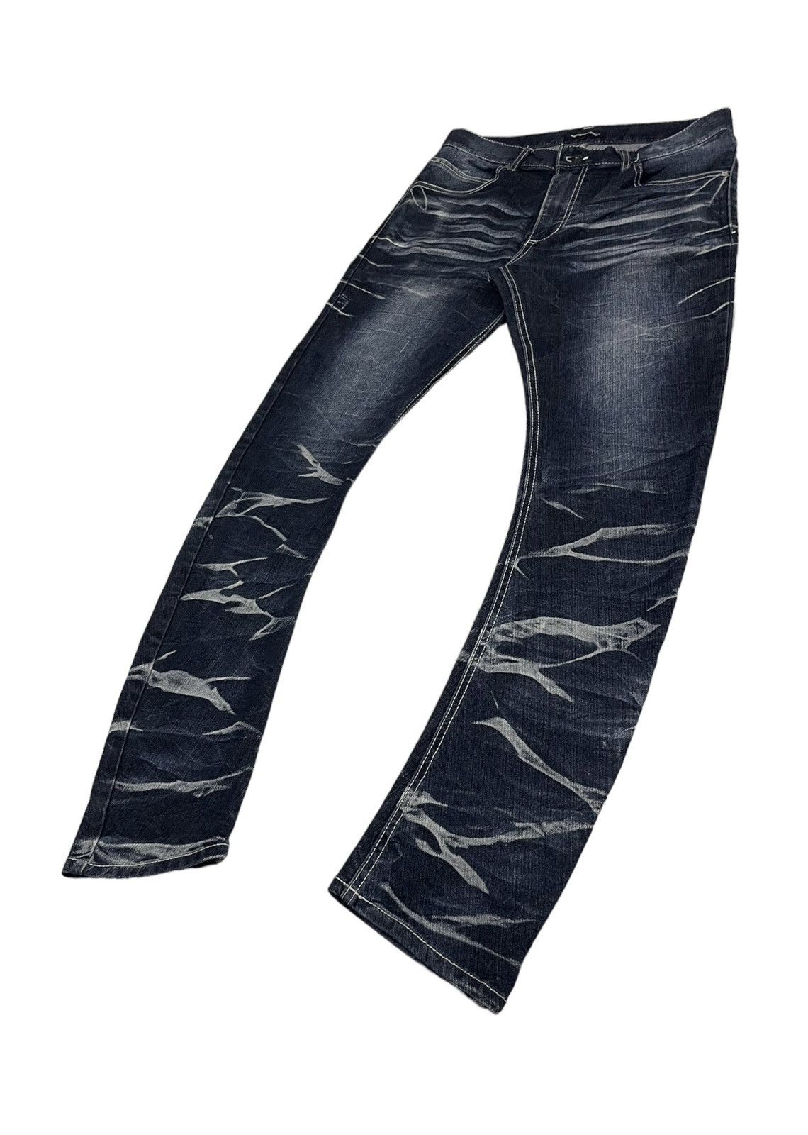 If Six Was Nine Semantic Design Japan Clawmarks Punk Curve Jeans Size US 31 - 4 Thumbnail