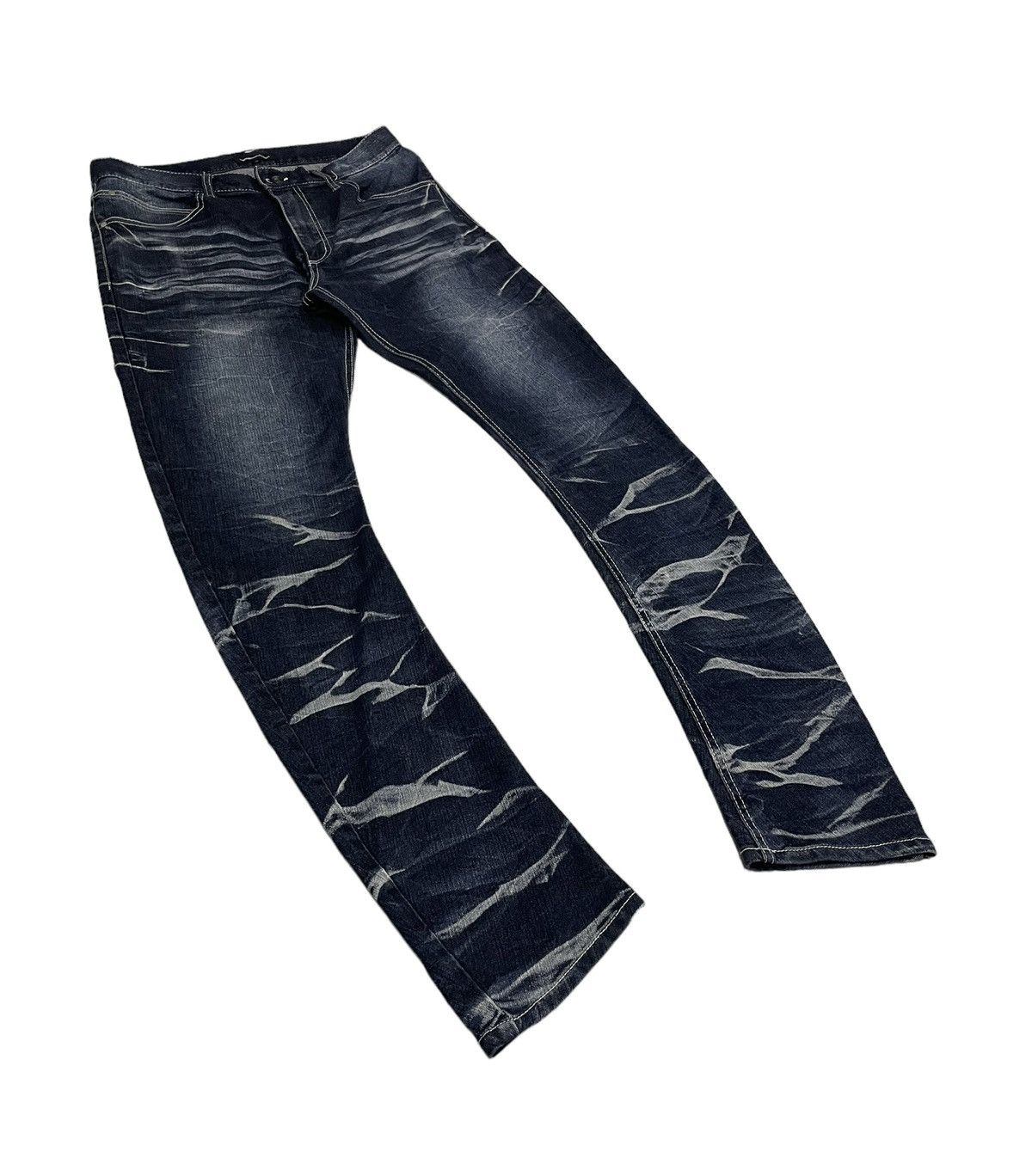 If Six Was Nine Semantic Design Japan Clawmarks Punk Curve Jeans Size US 31 - 1 Thumbnail