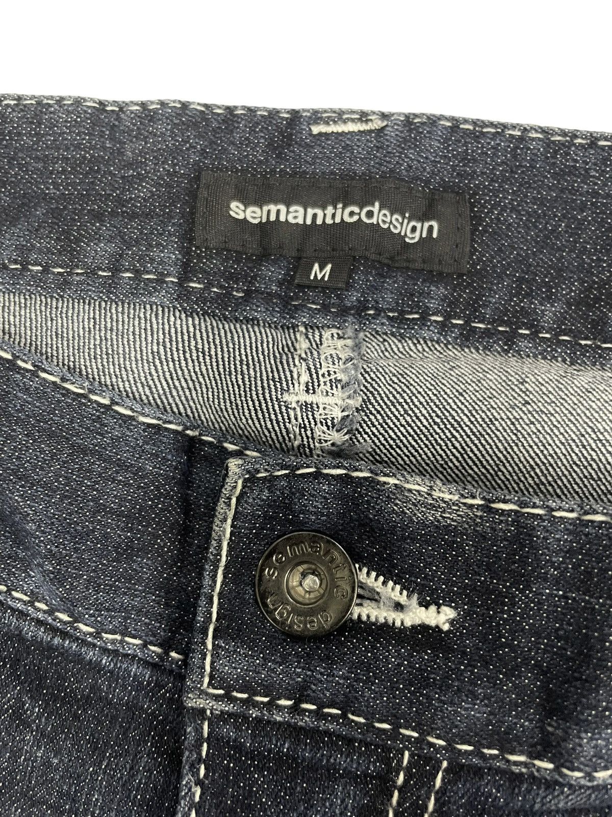If Six Was Nine Semantic Design Japan Clawmarks Punk Curve Jeans Size US 31 - 8 Thumbnail