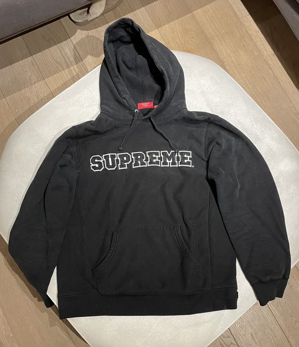 Supreme Supreme Cord Collegiate Logo Hooded Sweatshirt Size M