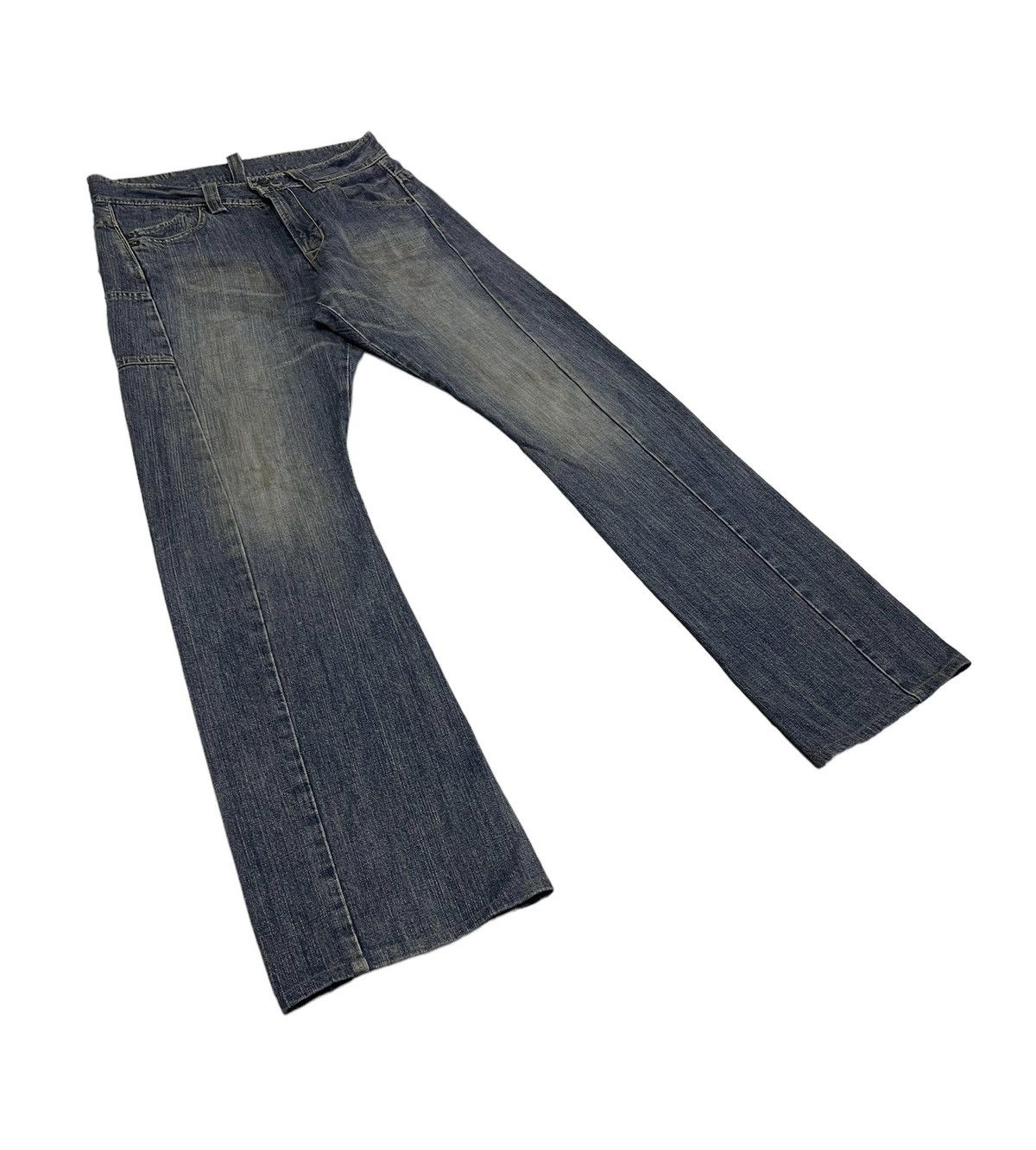 Japanese Brand Vintage BlueWay Japan Flare Jeans Rusty Style Size US 32 / EU 48 - 2 Thumbnail