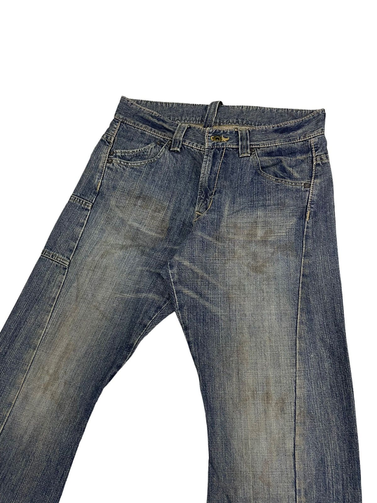 Japanese Brand Vintage BlueWay Japan Flare Jeans Rusty Style Size US 32 / EU 48 - 3 Thumbnail