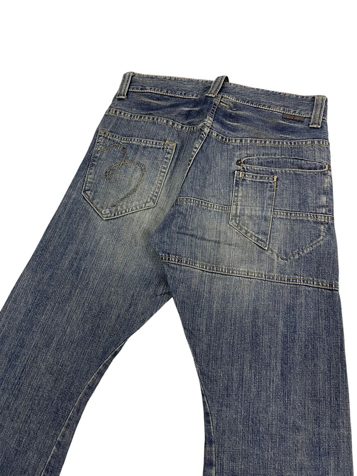 Japanese Brand Vintage BlueWay Japan Flare Jeans Rusty Style Size US 32 / EU 48 - 7 Thumbnail
