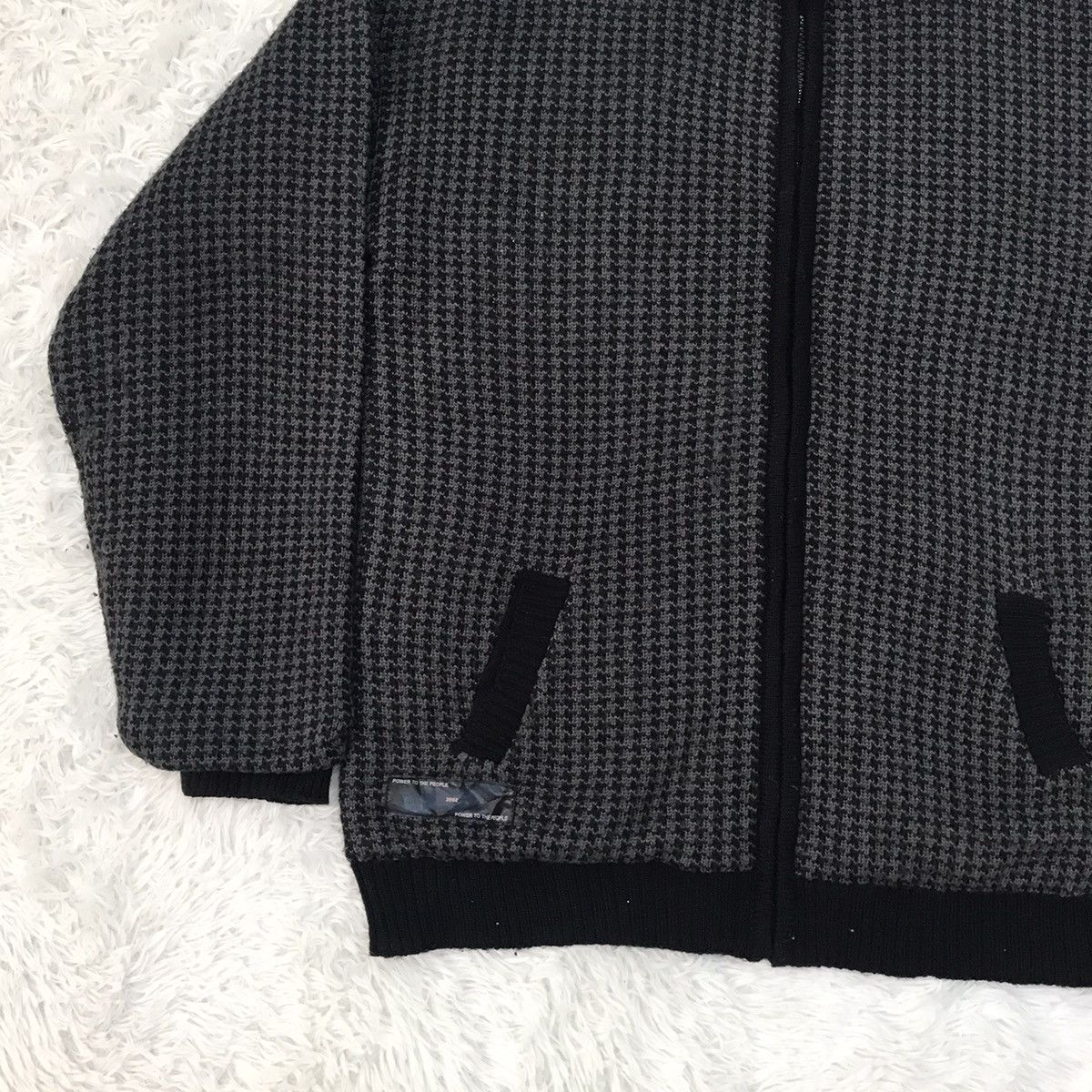 Japanese Brand Power To The People 2002 Hairy Like Collar Zipper Jacket Size US M / EU 48-50 / 2 - 3 Thumbnail