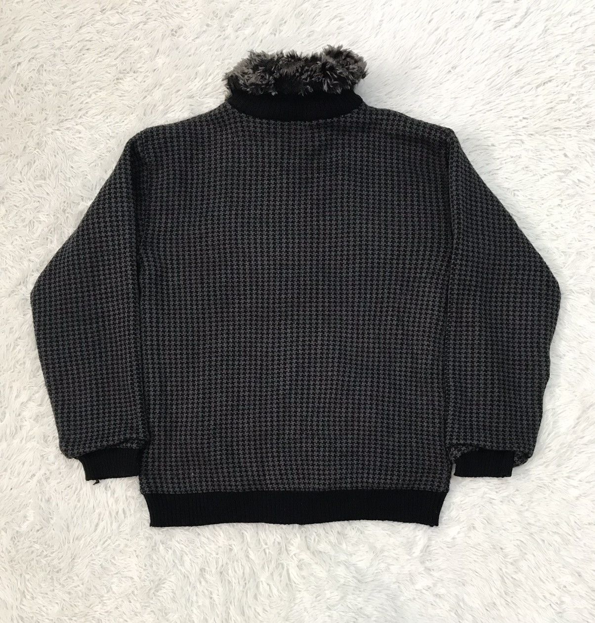 Japanese Brand Power To The People 2002 Hairy Like Collar Zipper Jacket Size US M / EU 48-50 / 2 - 2 Thumbnail