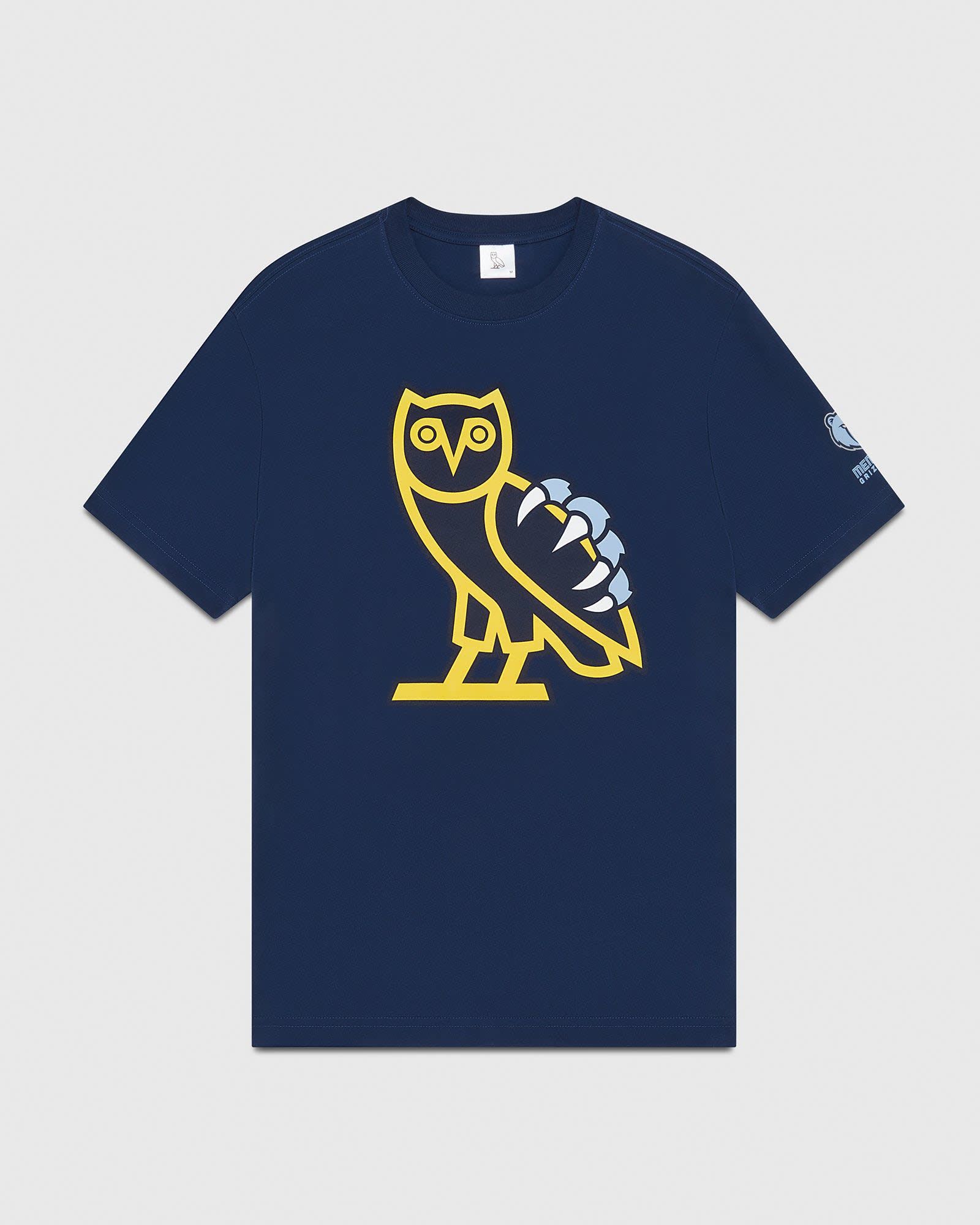 image of Hype x NBA Size 3Xl Ovo X Nba Memphis Grizzlies T-Shirt New With Tags in Navy, Men's