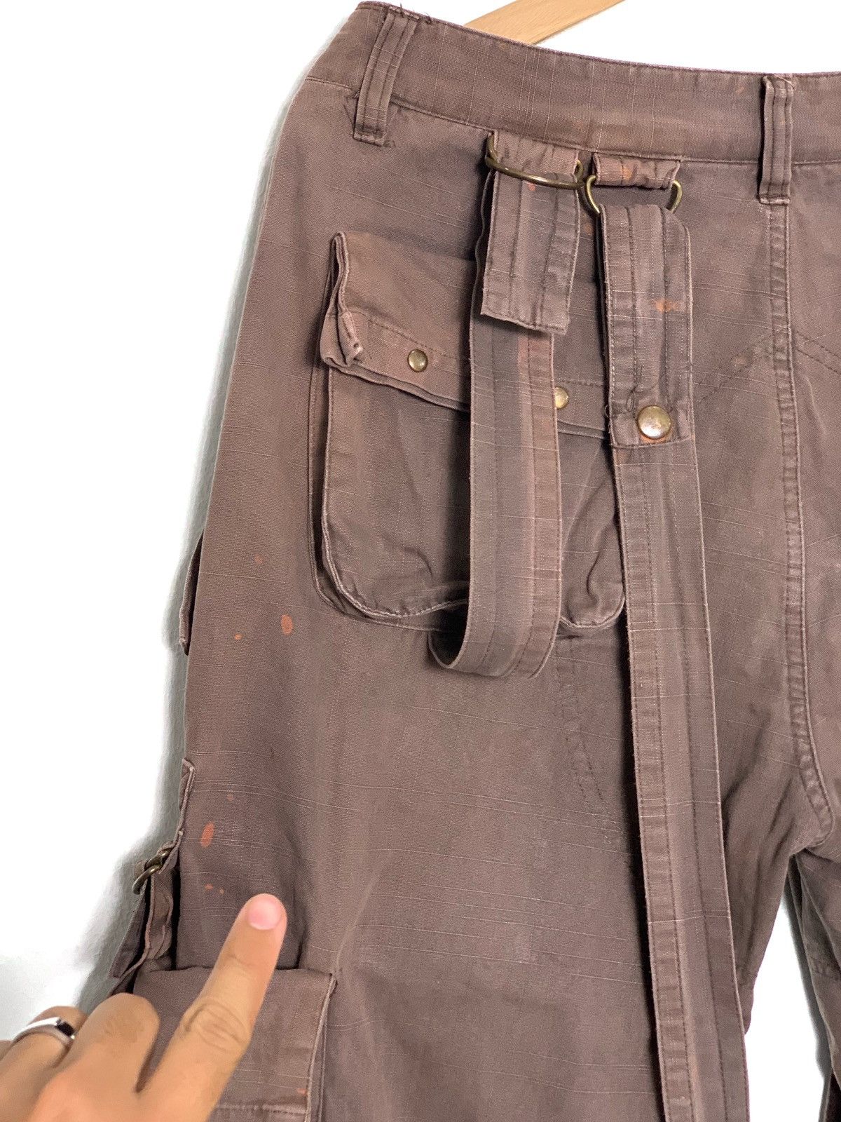 20471120 Tactical Bondage Parachute Cargo Travis Scott Style Pants Size US 31 - 10 Thumbnail