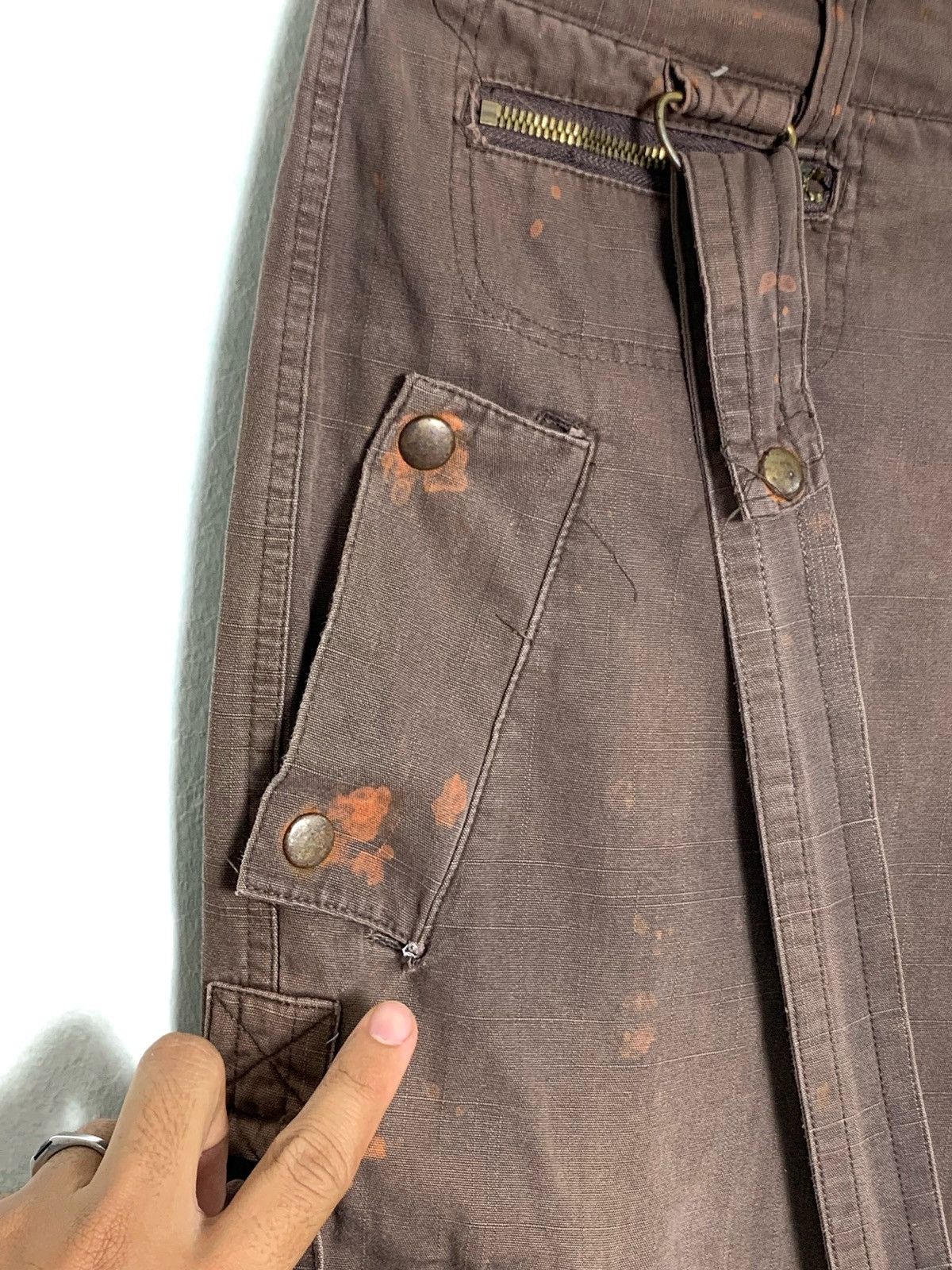 20471120 Tactical Bondage Parachute Cargo Travis Scott Style Pants Size US 31 - 8 Thumbnail