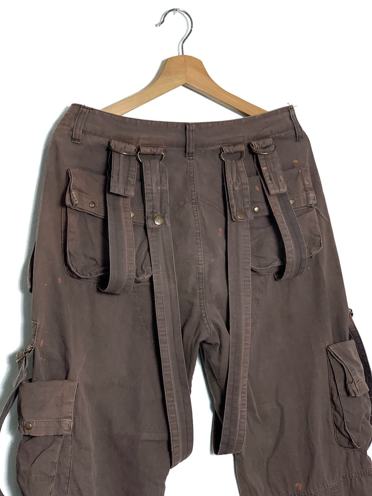 20471120 Tactical Bondage Parachute Cargo Travis Scott Style Pants Size US 31 - 5 Thumbnail
