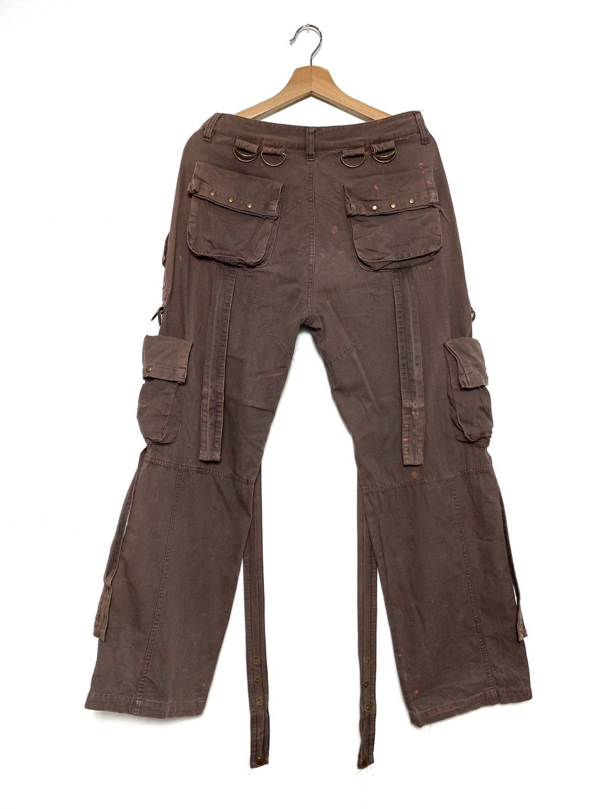 20471120 Tactical Bondage Parachute Cargo Travis Scott Style Pants Size US 31 - 12 Thumbnail