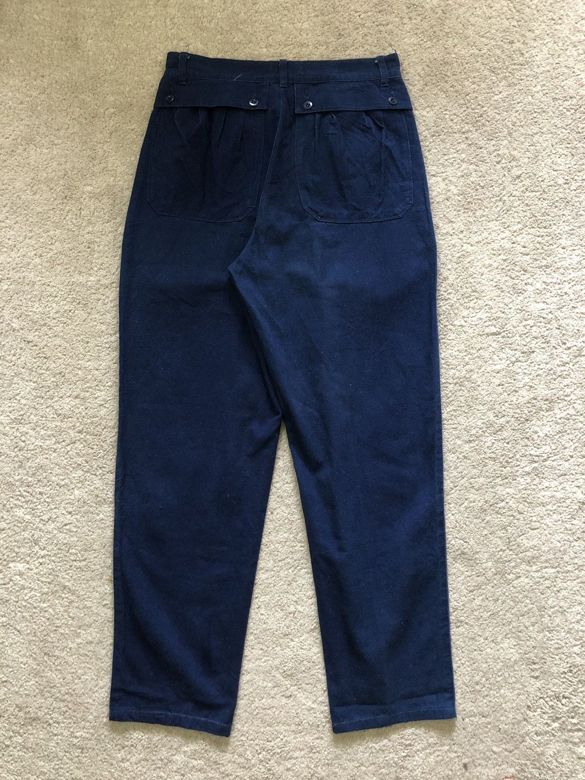 Marithe + Francois Girbaud 1990s Marithe Francois Girbaud China Look Denim Pocket Pant Size US 29 - 6 Thumbnail