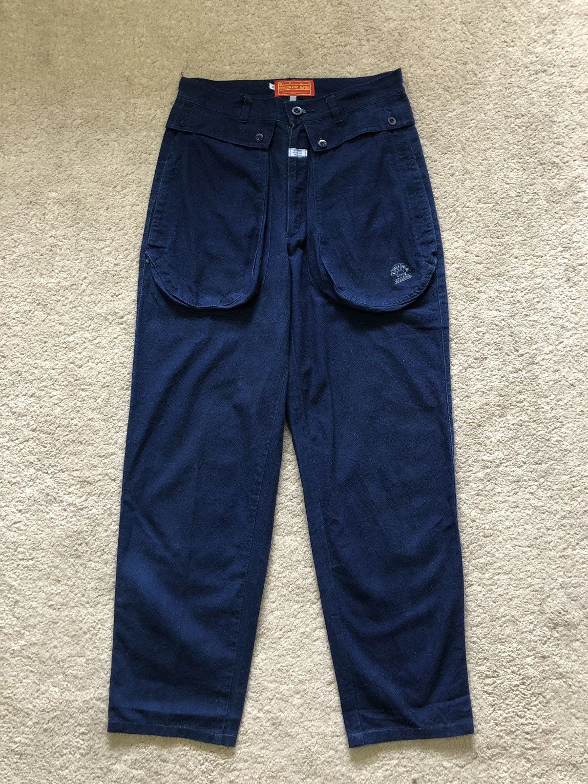 Marithe + Francois Girbaud 1990s Marithe Francois Girbaud China Look Denim Pocket Pant Size US 29 - 1 Thumbnail
