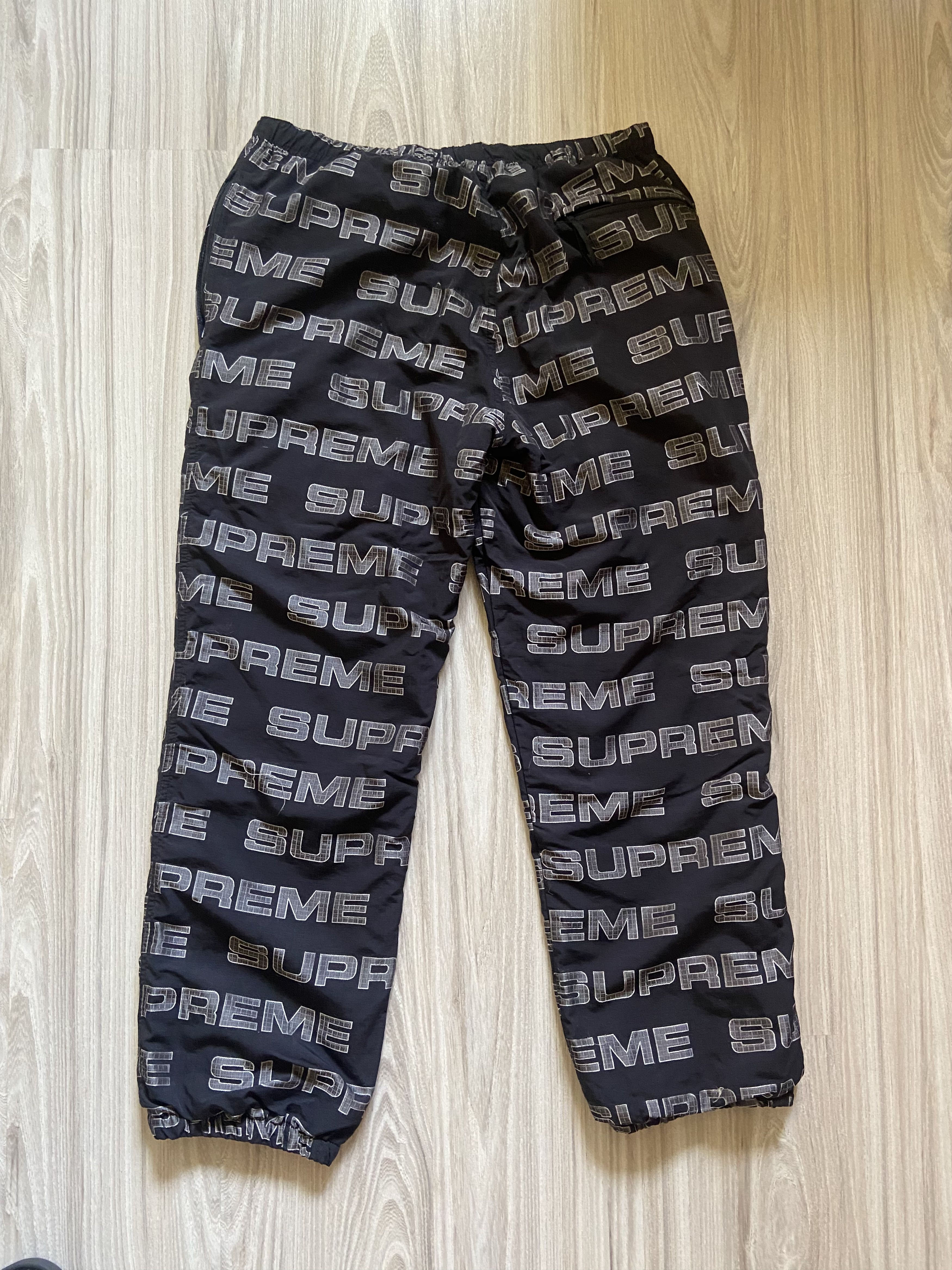 Supreme Logo Ripstop Track Pants | Grailed