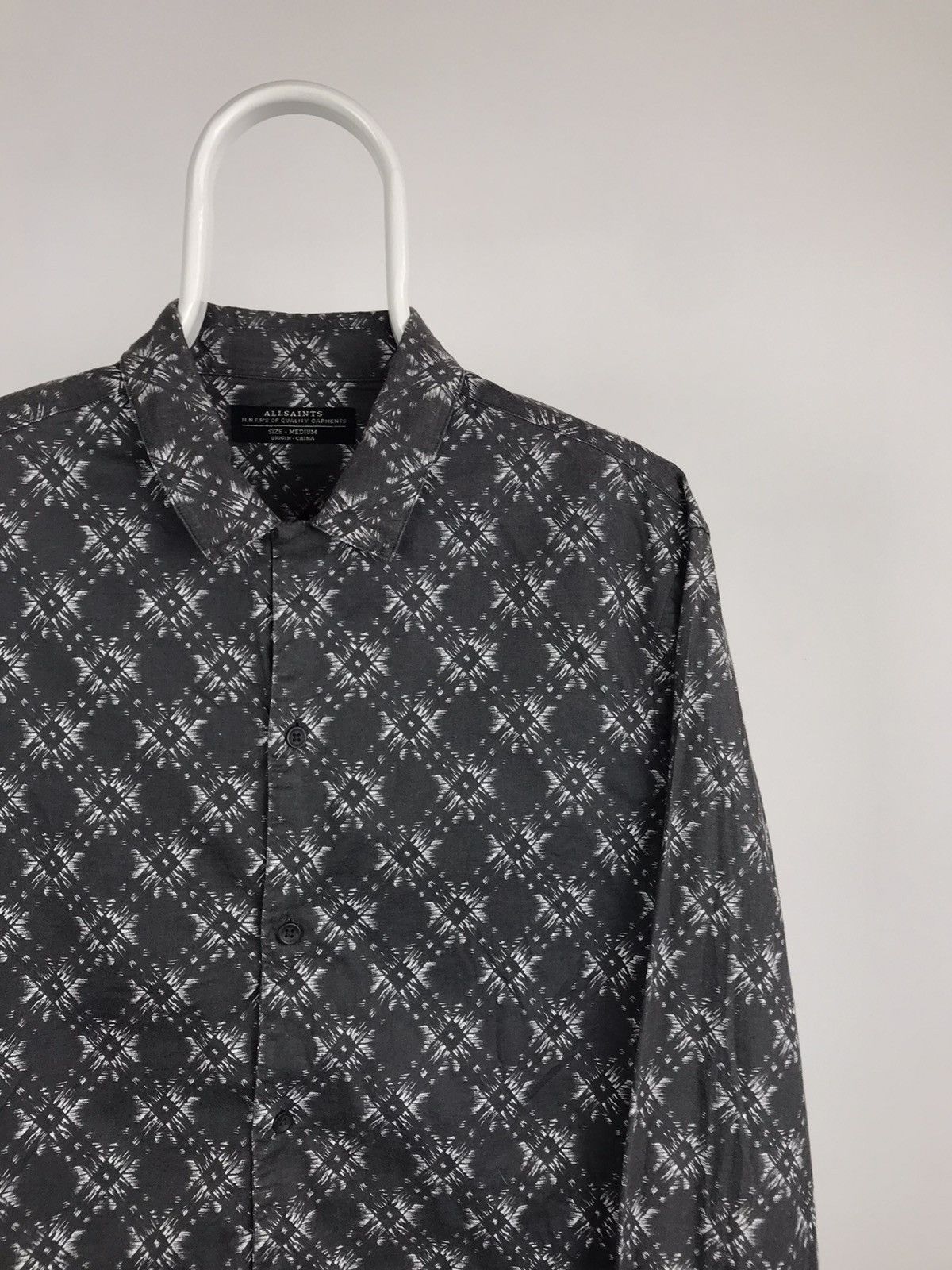 Allsaints × Vintage Vintage All Saints Monogram Graphical Print Long Sleeve Size US M / EU 48-50 / 2 - 2 Thumbnail