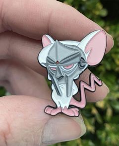Pinky And The Brain Cartoon Characters Enamel Metal Pin