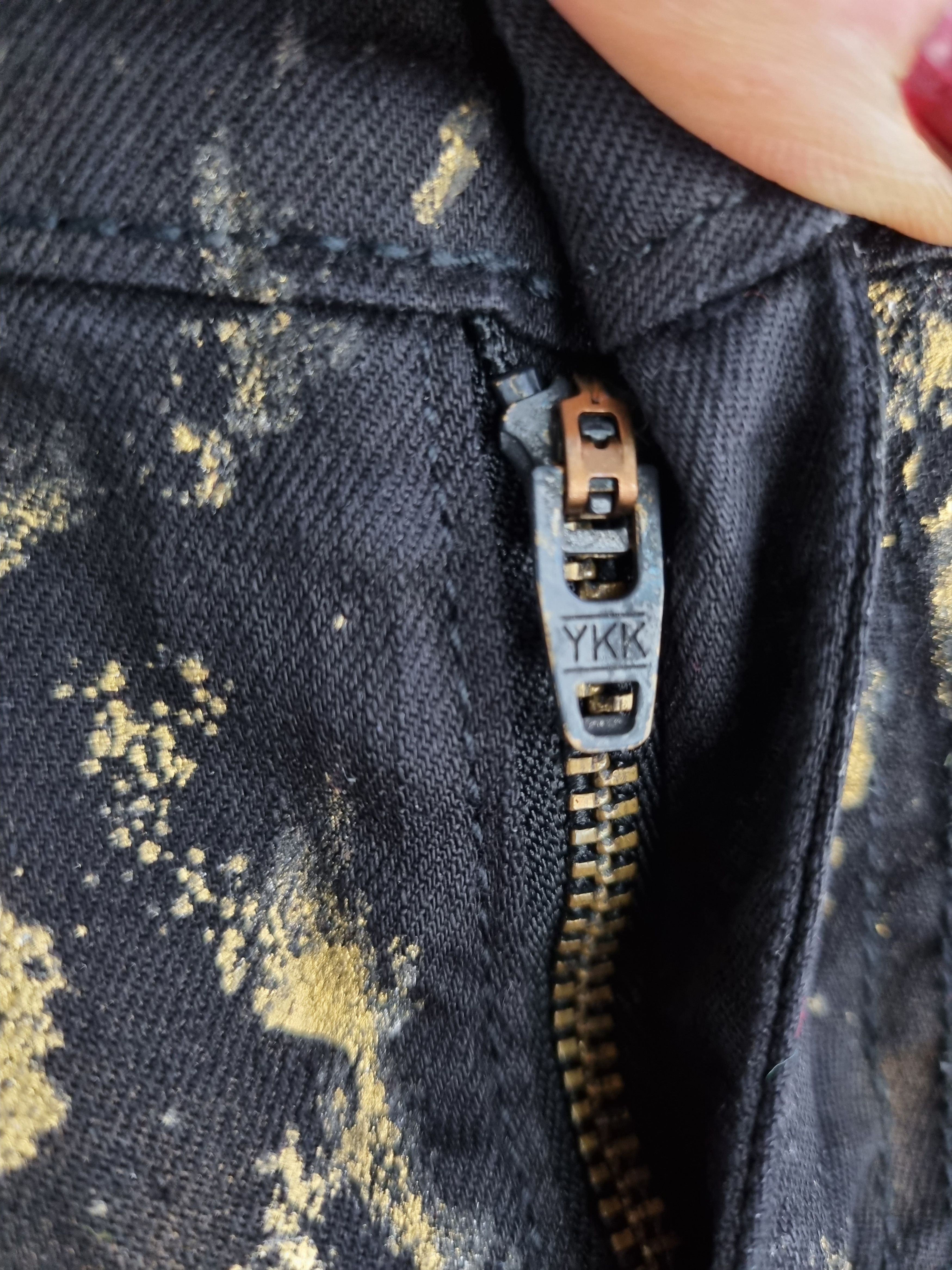 Denim & Supply Ralph Lauren × Ralph Lauren Luxury Ralph Lauren Gold Painted Pants Size 27" / US 4 / IT 40 - 12 Thumbnail
