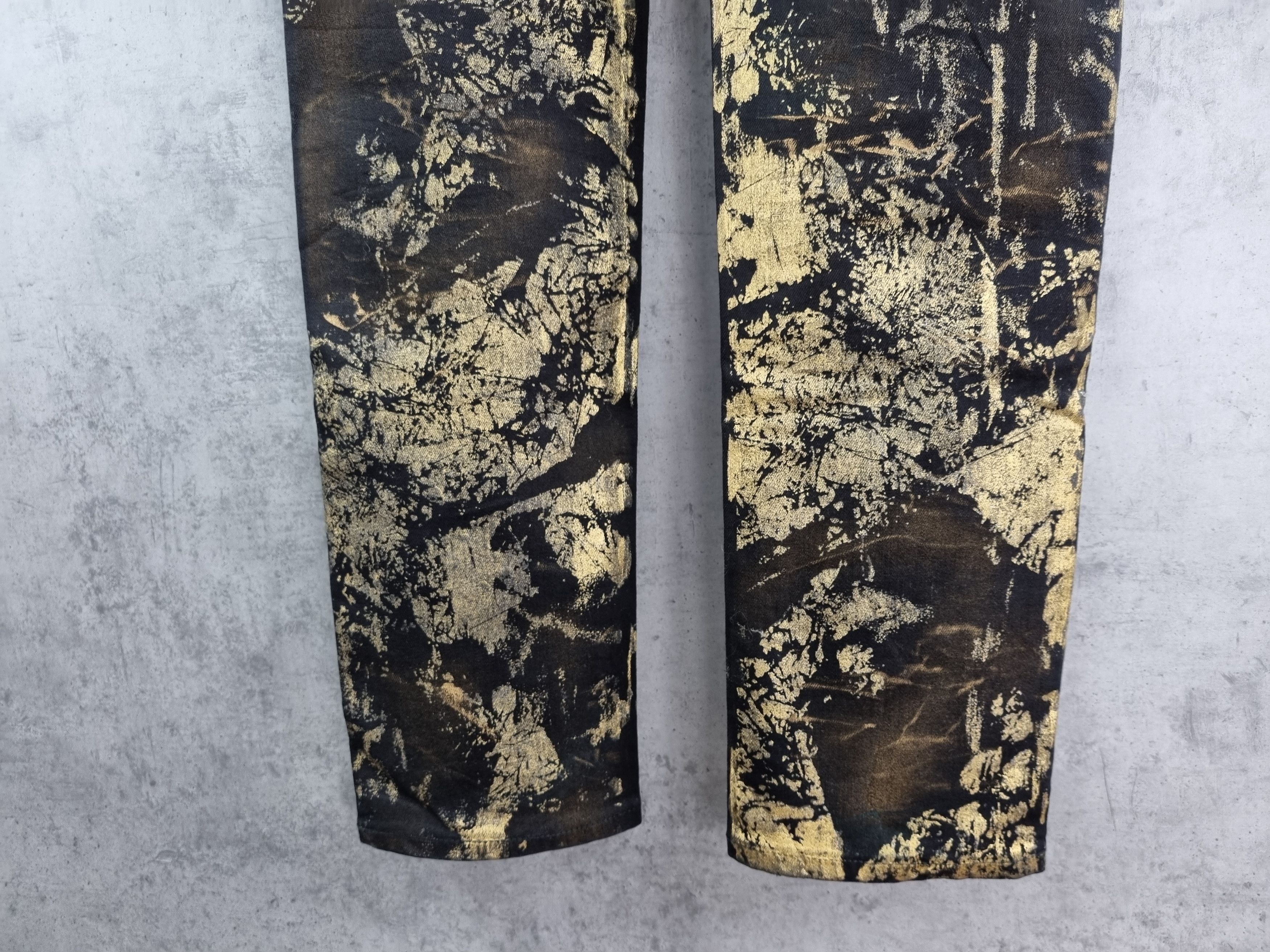 Denim & Supply Ralph Lauren × Ralph Lauren Luxury Ralph Lauren Gold Painted Pants Size 27" / US 4 / IT 40 - 6 Thumbnail