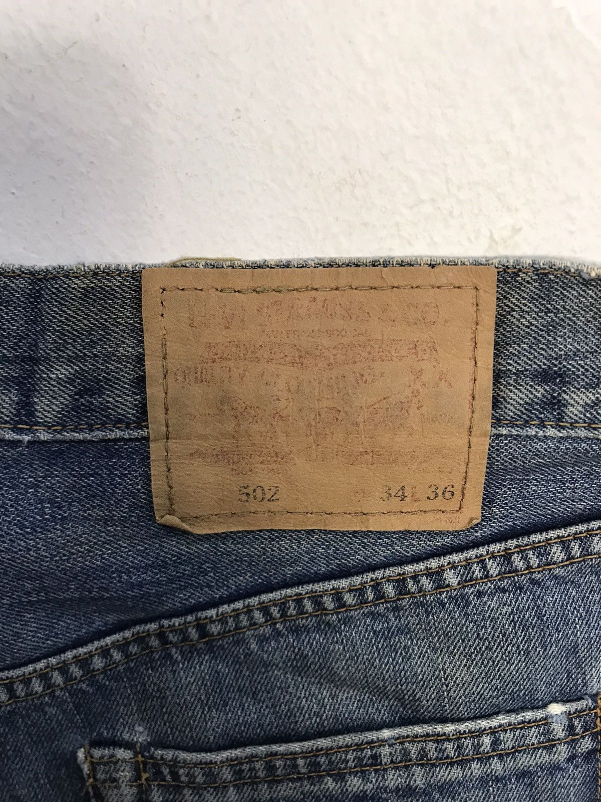 Levi's Vintage Clothing Selvedge Big E Levi's Strauss Lot 502 Rugged Distressed Size US 32 / EU 48 - 7 Thumbnail