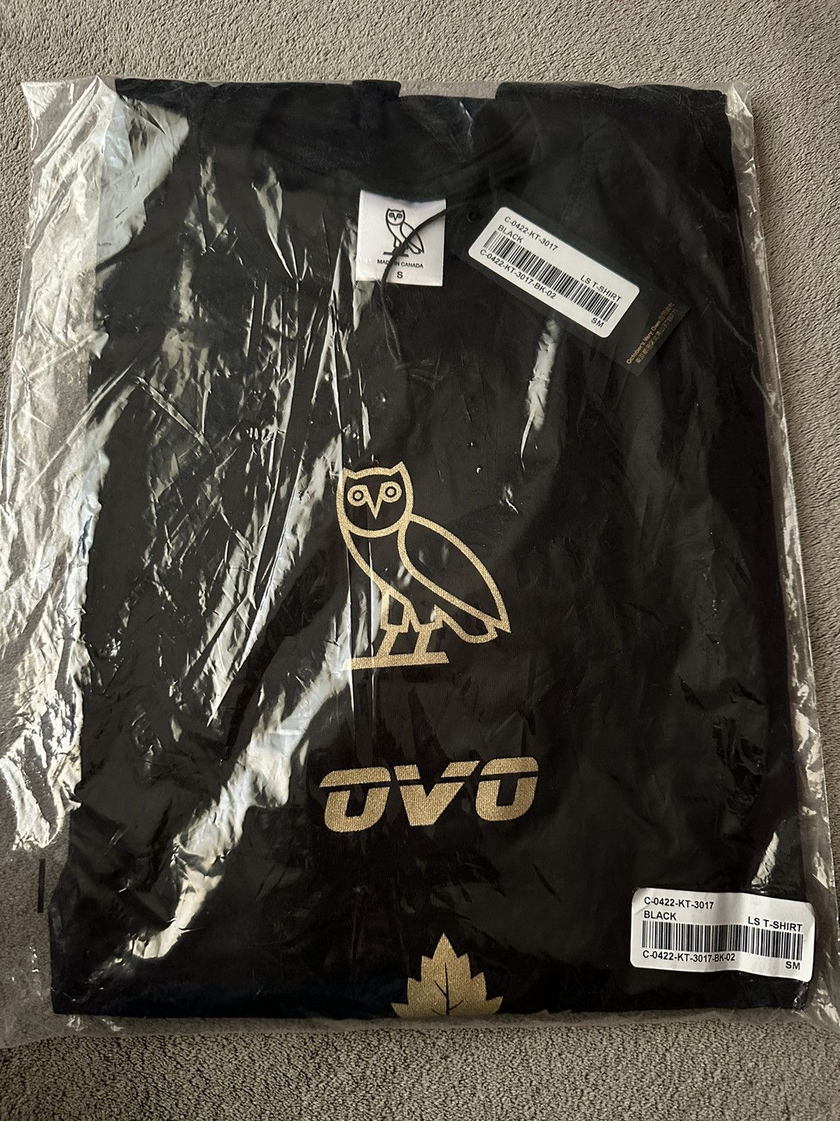 image of Nhl x Octobers Very Own Ovo X Toronto Maple Leafs Longsleeve T-Shirt New With Tags in Black (Size S