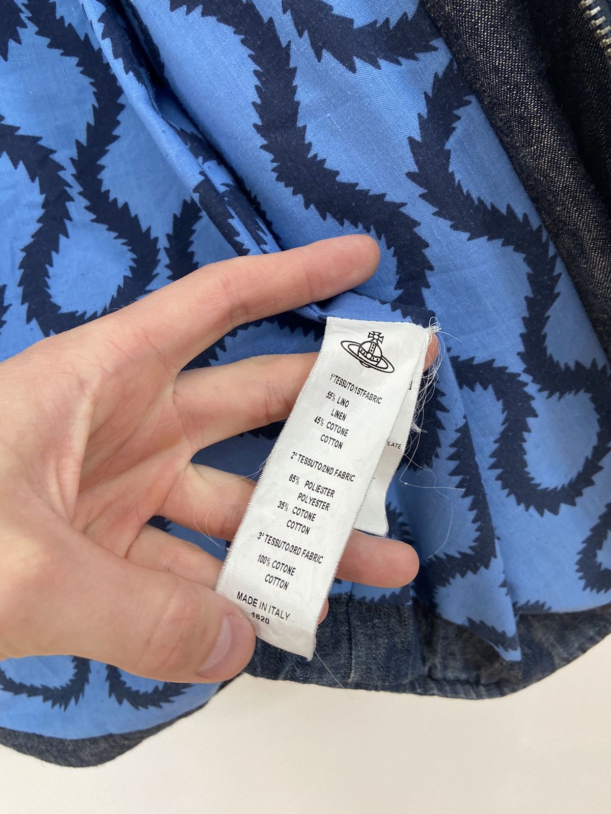 Vivienne Westwood Vivienne Westwood Denim Quilted Jacket Big Orb Logo Size US L / EU 52-54 / 3 - 16 Thumbnail