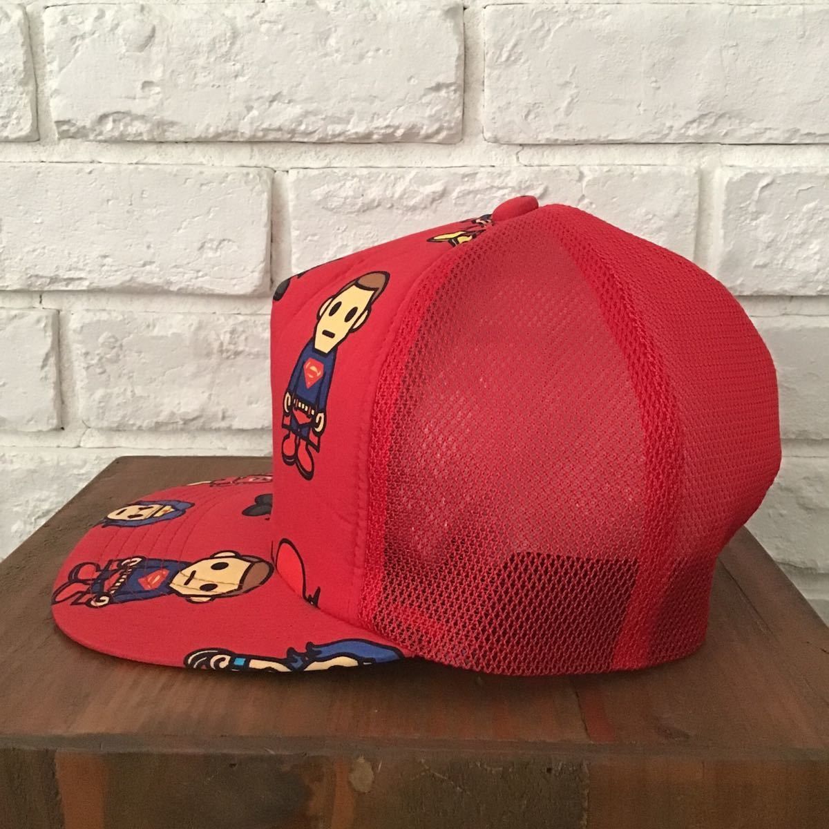Bape × DC Comics BAPE × DC Comics trucker hat cap Batman Superman Size ONE SIZE - 4 Thumbnail