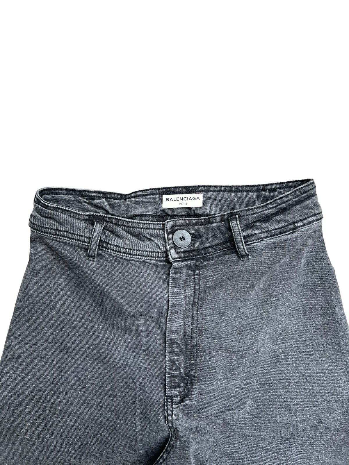 Balenciaga Balenciaga Flared Jeans Baggy Distressed Cuff Denim Size US 27 - 4 Thumbnail