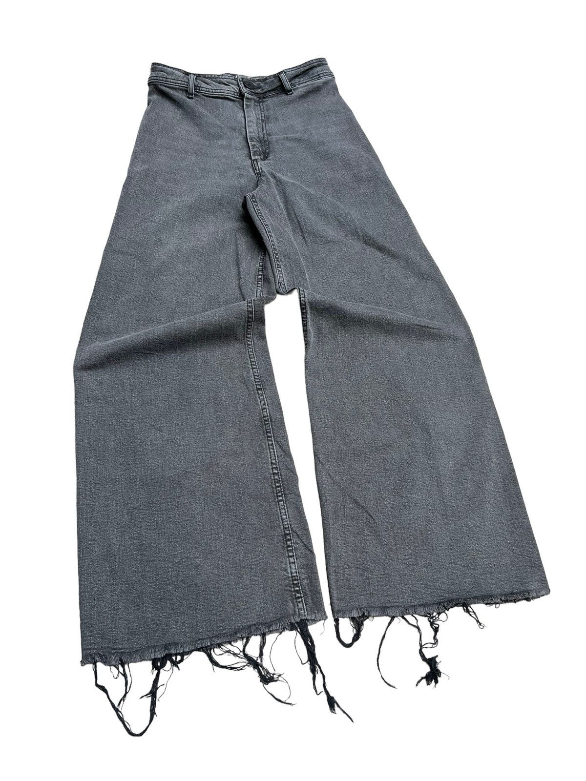 Balenciaga Balenciaga Flared Jeans Baggy Distressed Cuff Denim Size US 27 - 3 Thumbnail
